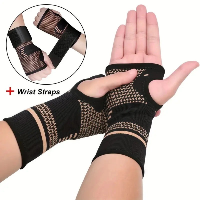 Wrist Hand Support Brace Carpal Tunnel Sprain Arthritis Gym Sports Right / Left
