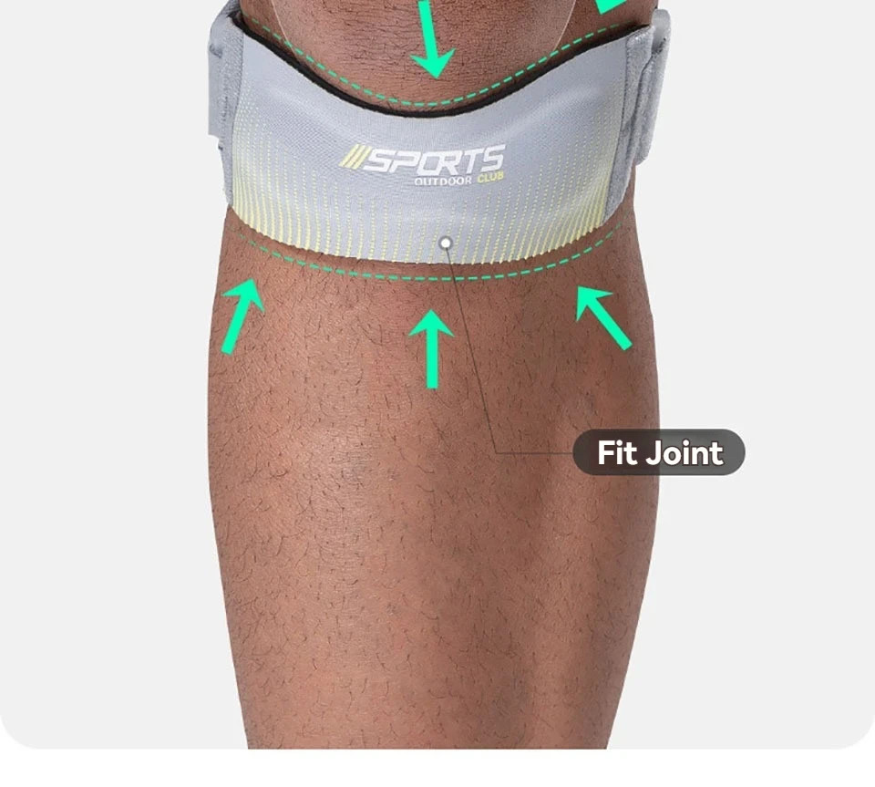 Stryde Precision Strap Knee Brace Silicone Pad Adjustable Breathable Sport
