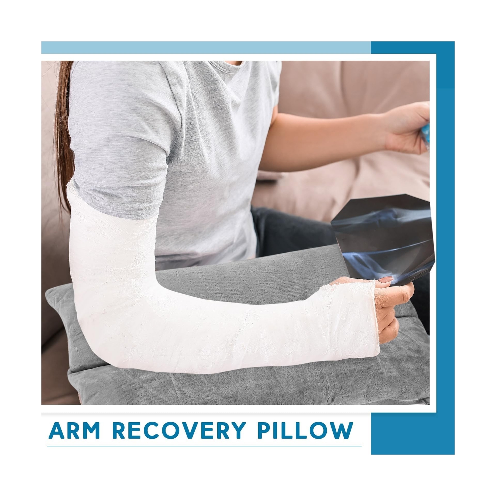 Soaoo Arm Elevation Pillow Pain Relief for Arm Pain Broken Arm Post Surgery S…