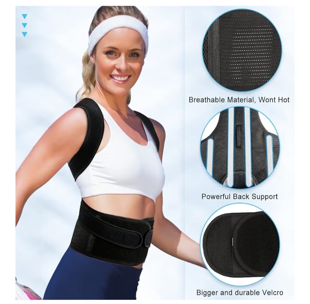 PAZAPO Posture Corrector/Lumbar Support for Men and Women-XL-NEW OUT OF ORIG PKG