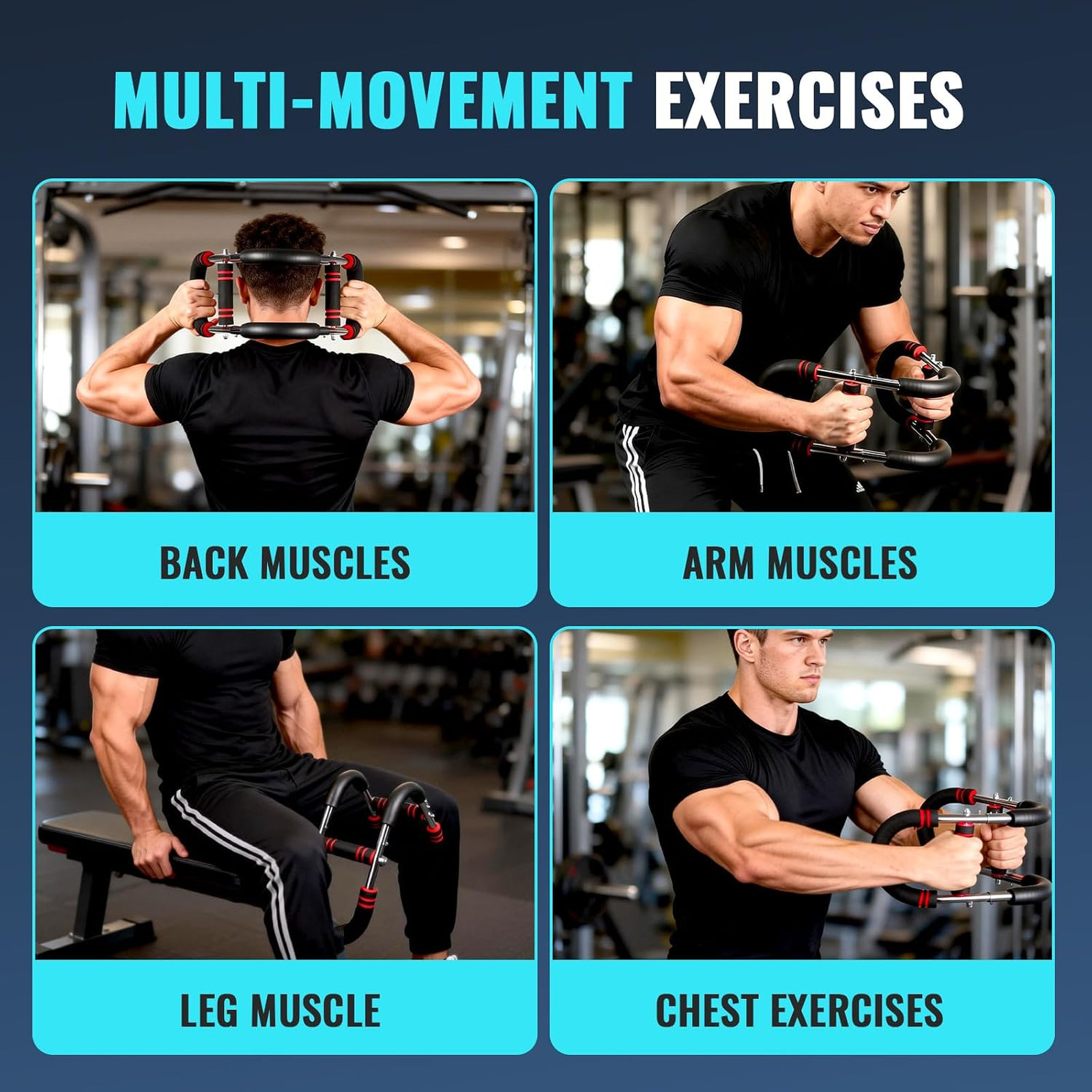 Twister Arm Exerciser, Adjustable Chest Workout Equipment for Men Women Home Gym