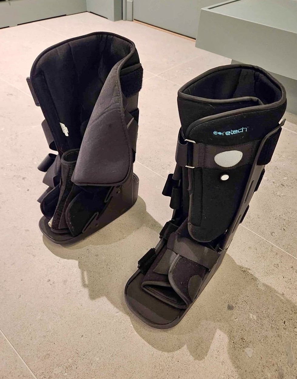 CoreTech Orthopedic Inflatable Walking Boot-Foot/Ankle Support Brace x1 pair
