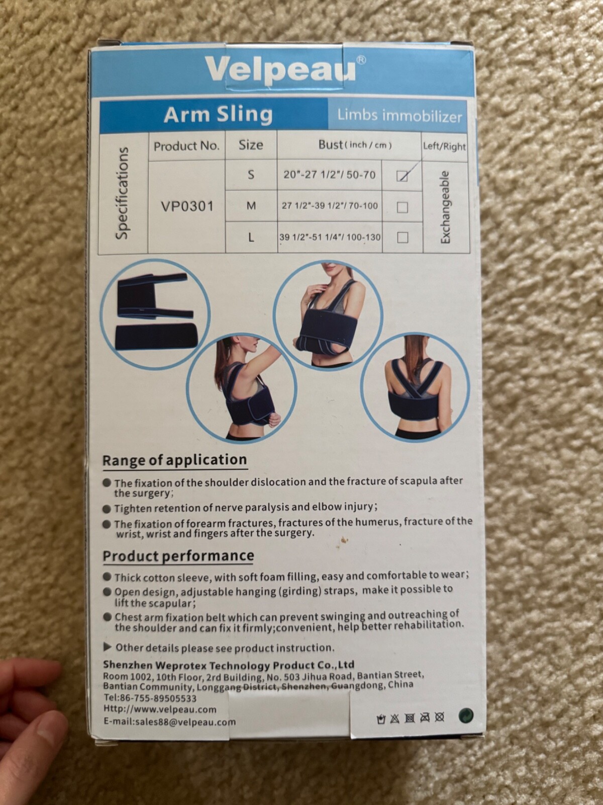 Arms sling/ limbs immobilizer