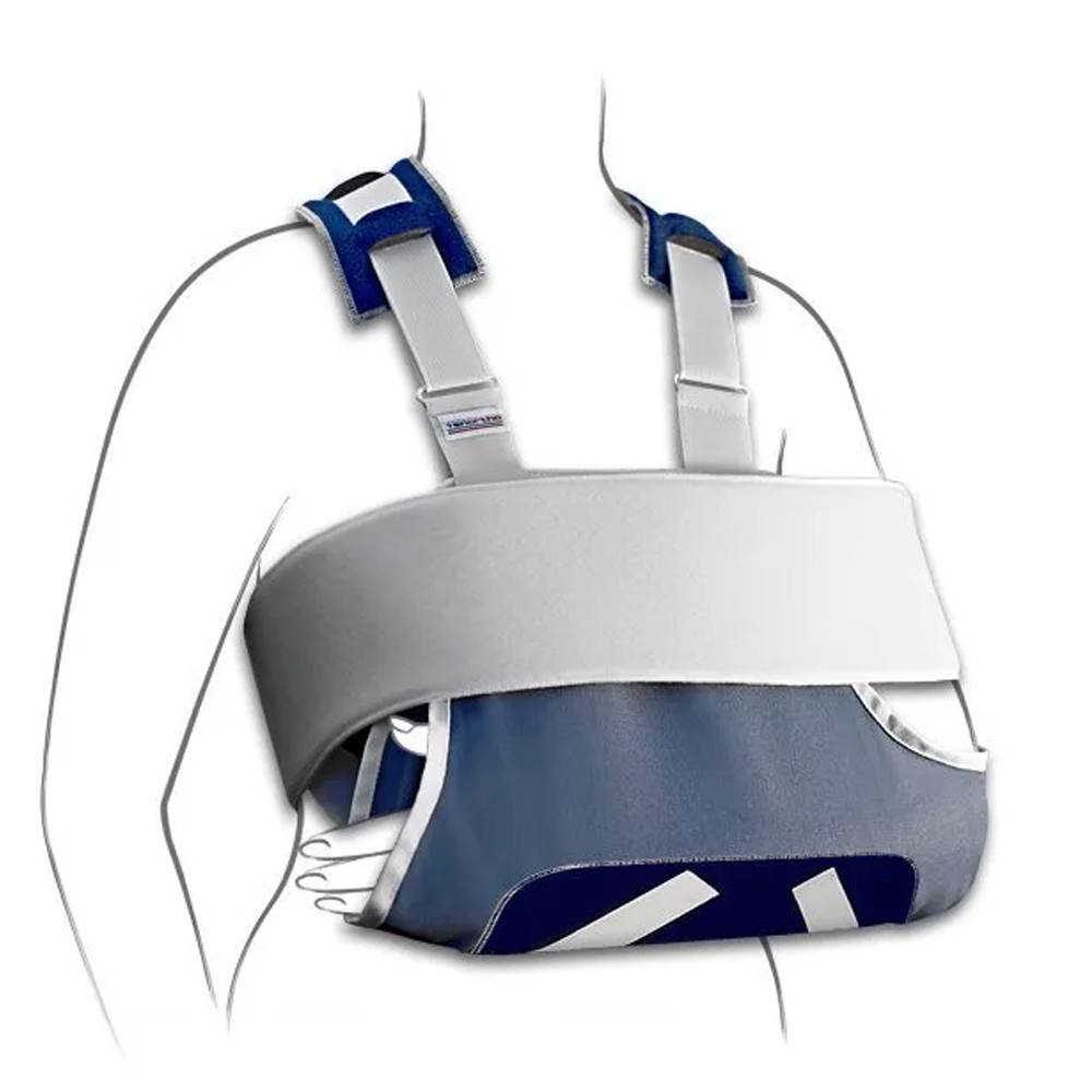 Tenortho Nolux II Immobilizer Shoulder Brace with Elbow Pocket Blue/Grey