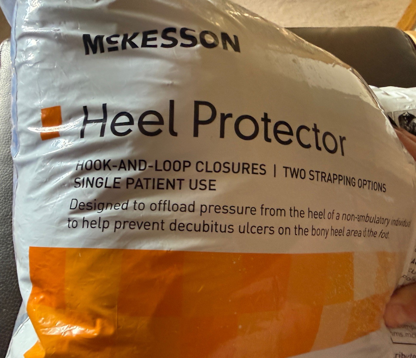 McKesson Heel Protector Pad Soft Boot 15x11x9 OSFM Model 16-7305 Blue
