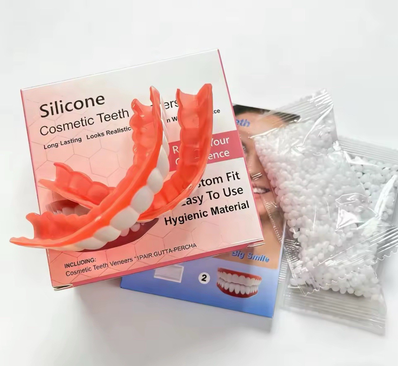 Instant Smile Veneers Fake Teeth Cosmetic Denture Snap On