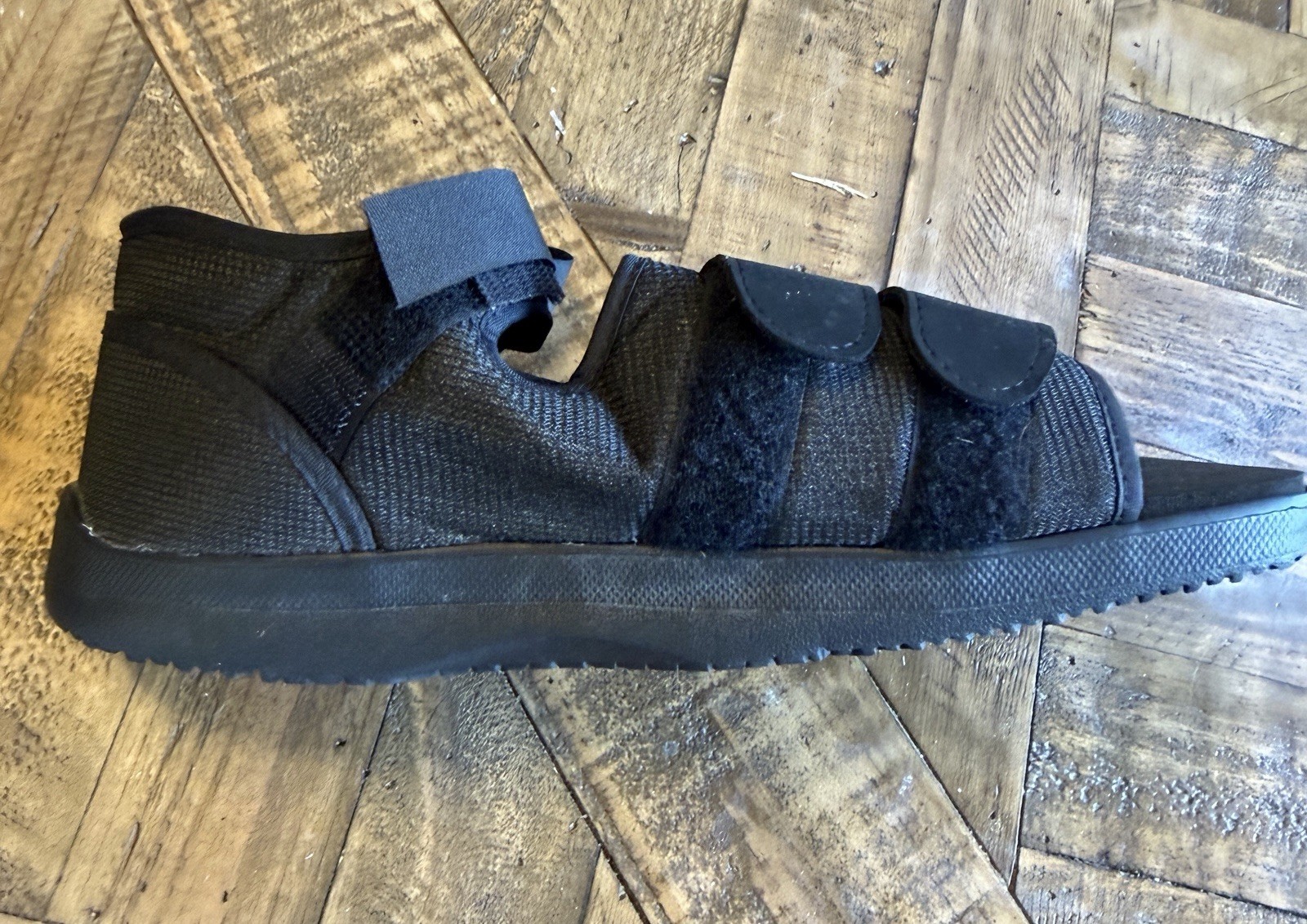 Ossur square toe post op shoe Mens Large 12-13 foot brace medical adult black
