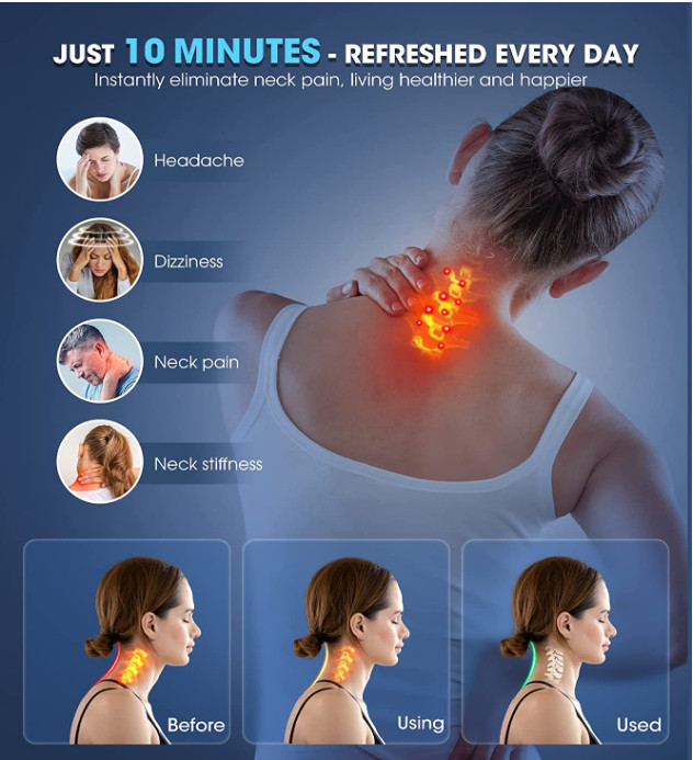 “Blue Neck Cloud Cervical Traction Device: Ultimate Neck Pain Relief and Support