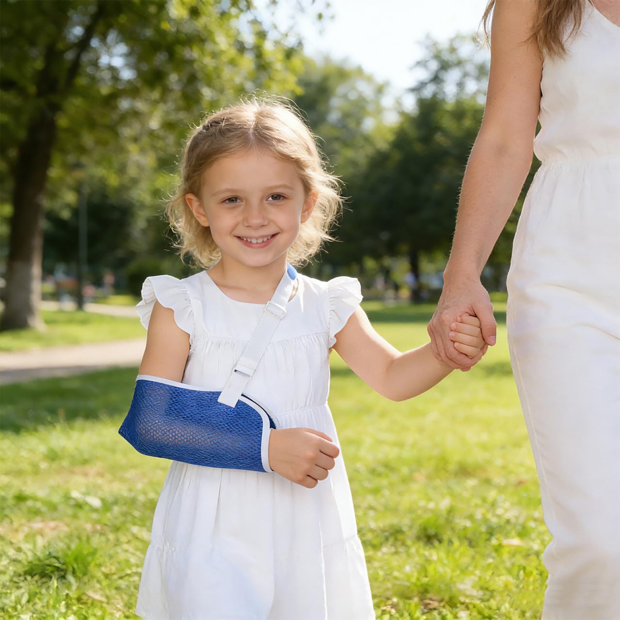 Shoulder Sling Immobilizer, Adjustable Pediatric Size; Brace Elastic Supports…