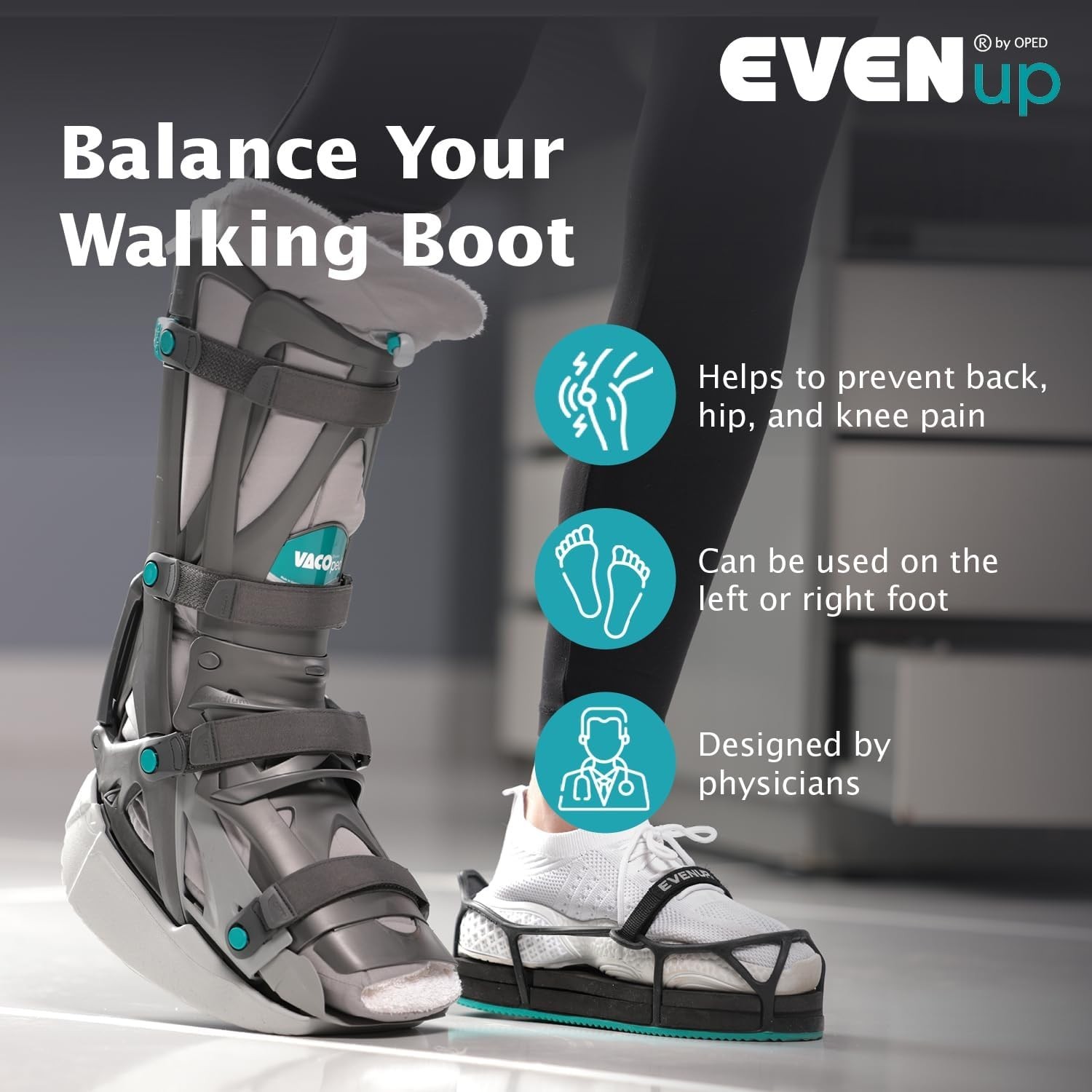 Comfortable Adjustable Shoe Riser for Rehabilitation – Enhance Gait & Mobility