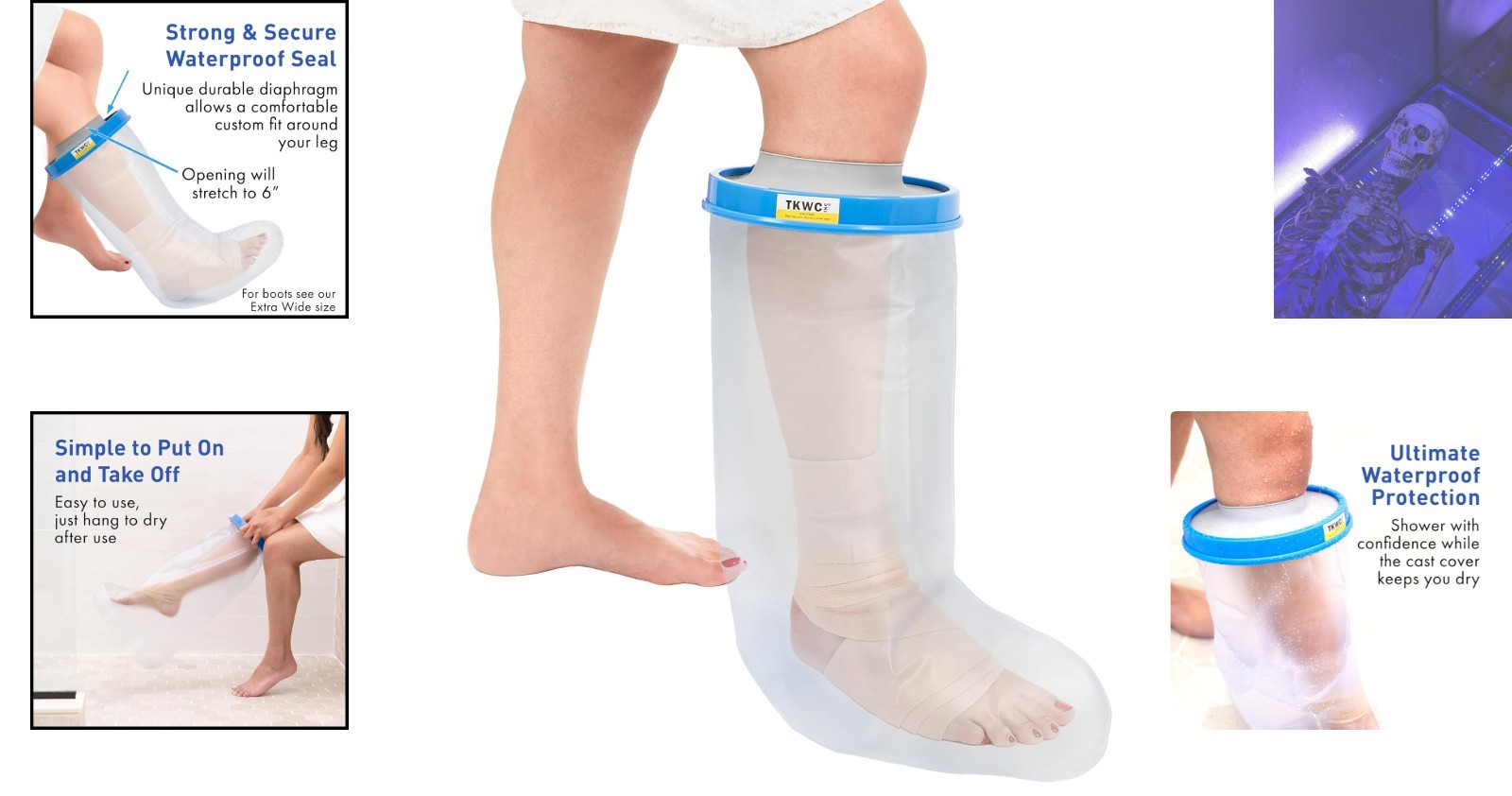 Reusable Waterproof Cast Cover for Adults – Easy & Secure Bathing Solution