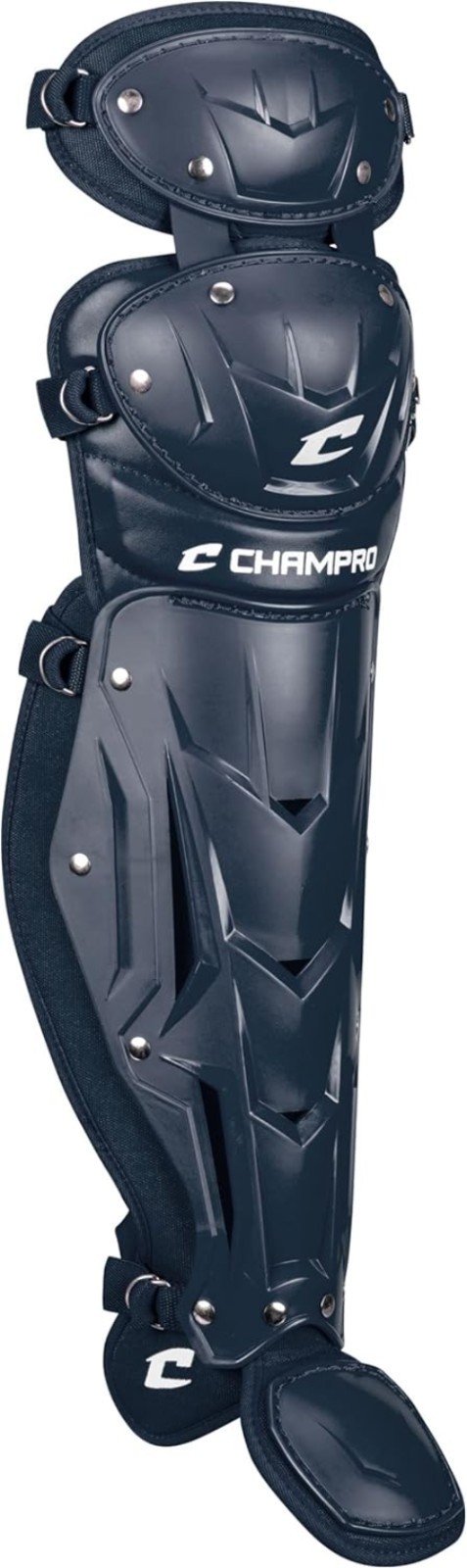 Optimus MVP Double Knee Leg Guards for Youth Baseball – Navy, Size 12