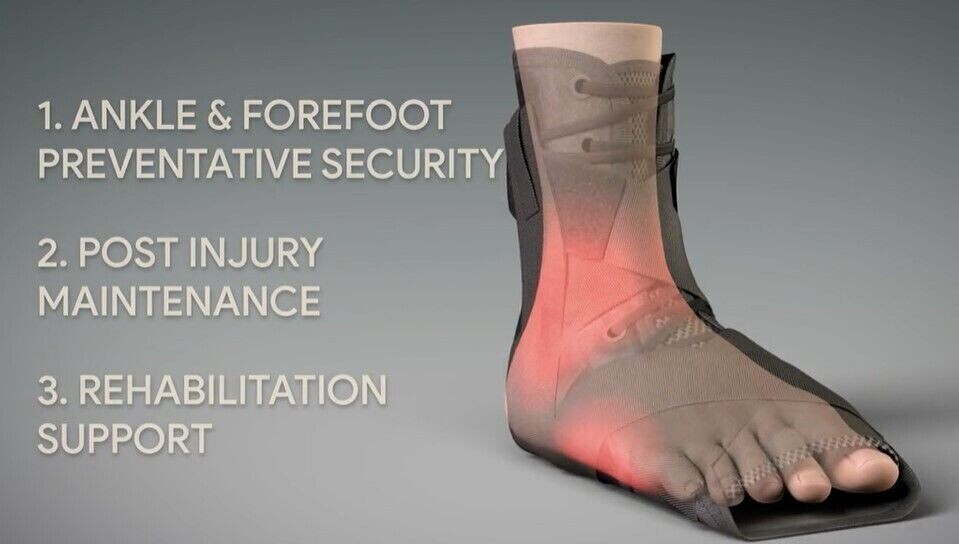 BRAND NEW!! Slip On/Adjustable AMO Ankle Brace Achilles Metatarsal Orthosis