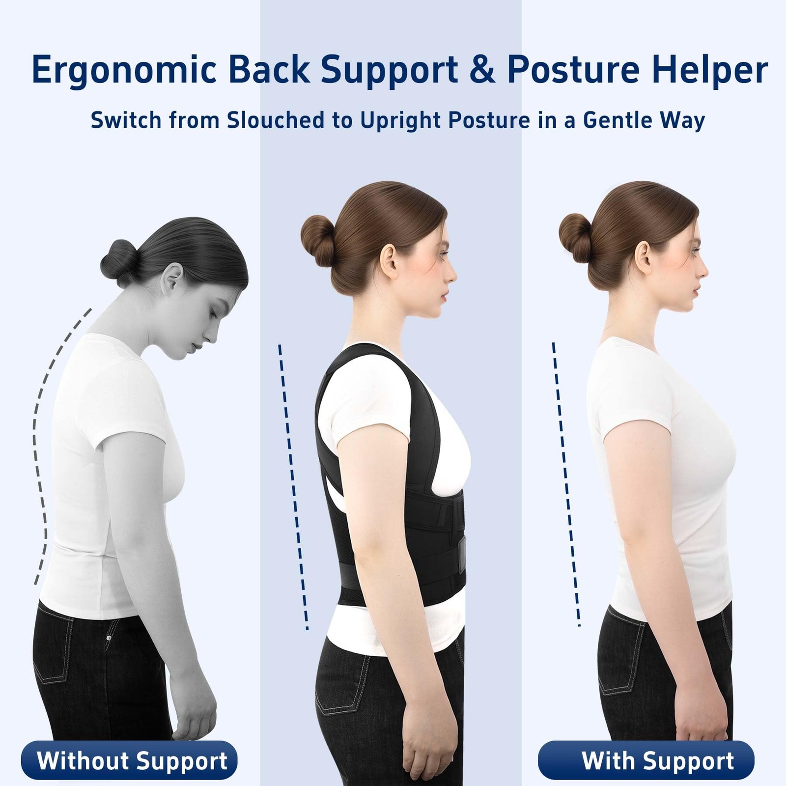Posture Corrector for and Men Back Brace Straightener Instant Scoliosis Care …