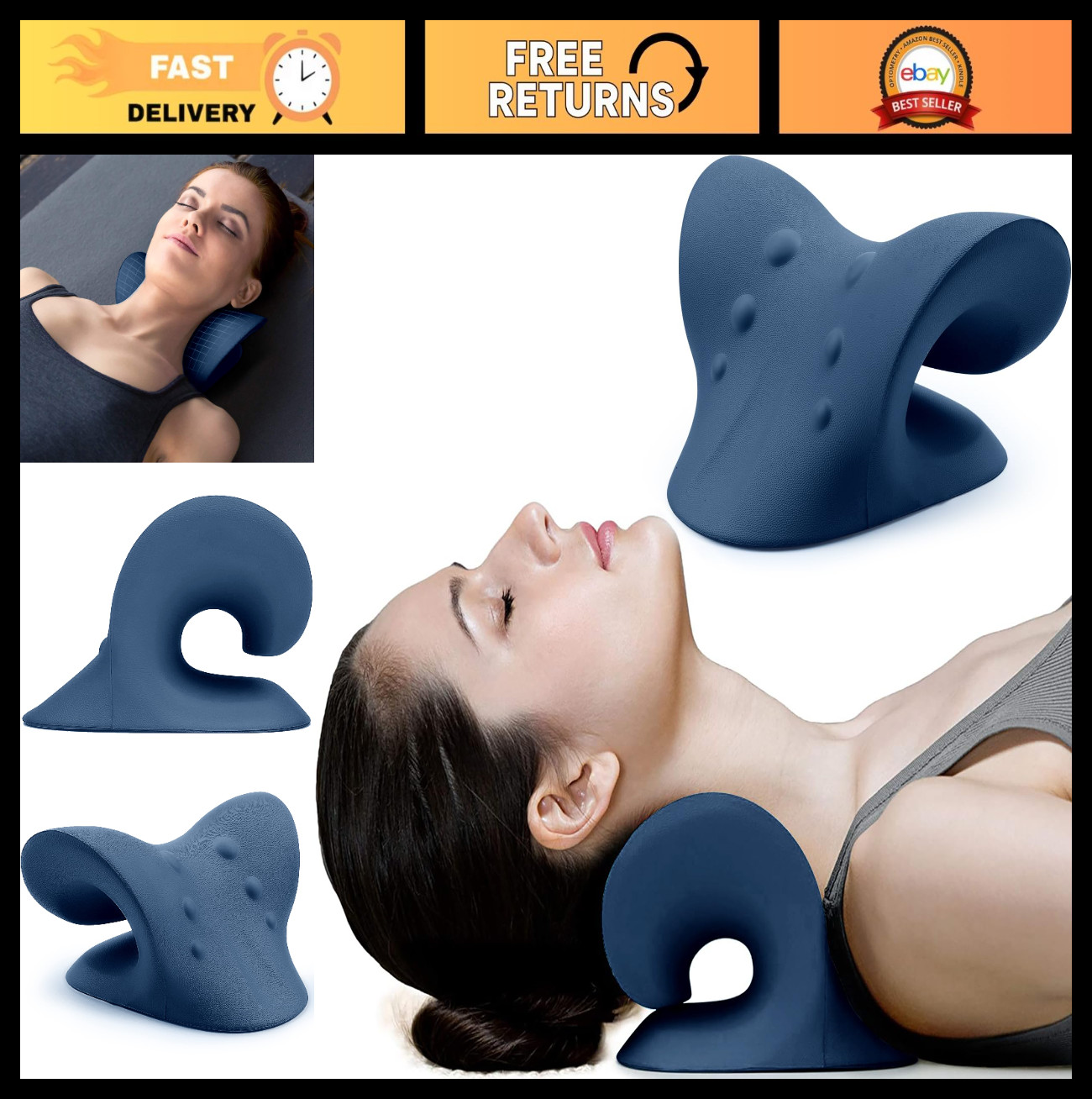Neck and Shoulder Relaxer – Cervical Traction Device for TMJ Pain Relief & Align