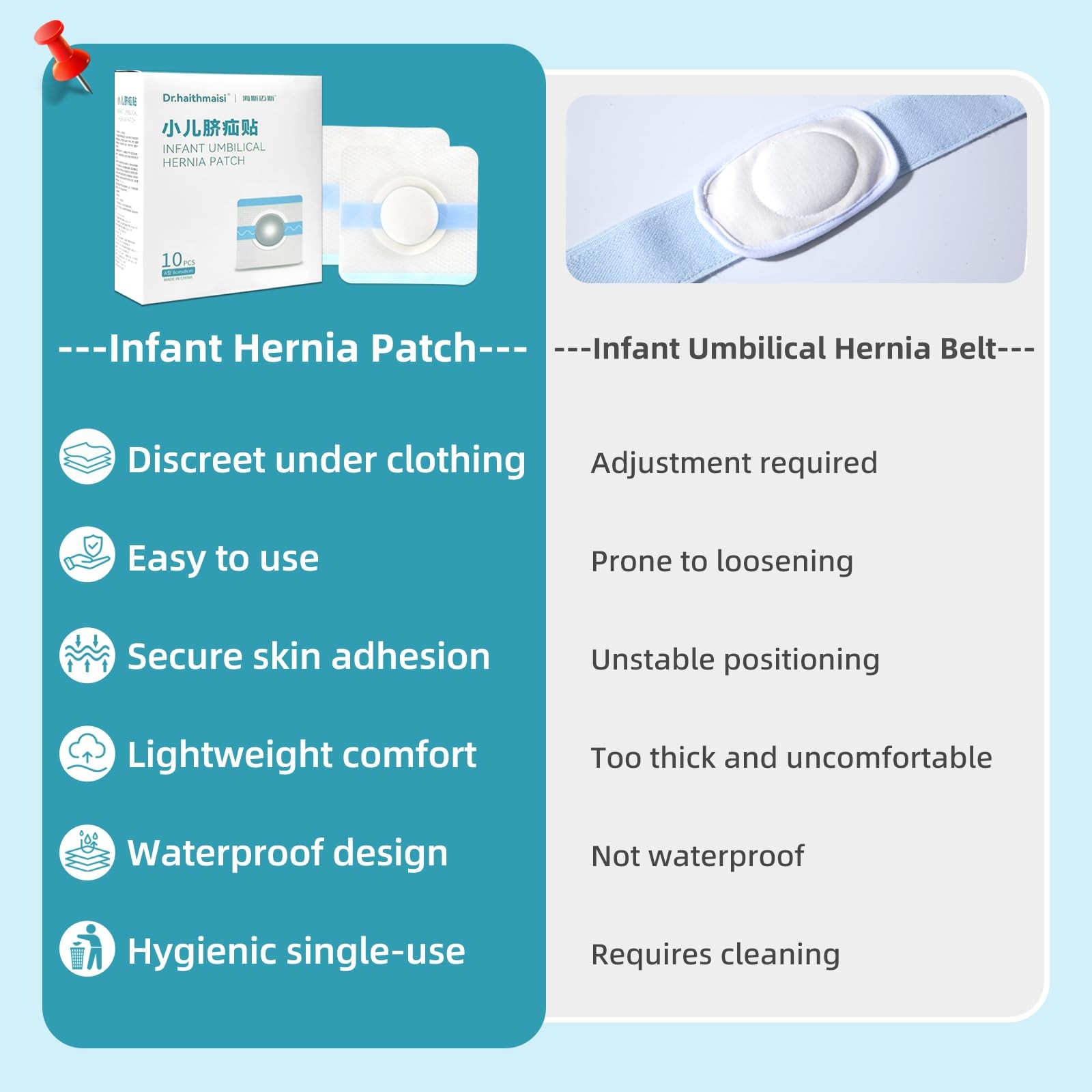 Baby Belly Button Patches, Infant Umbilical Hernia Belt Band Shaper, 10 Pcs |…