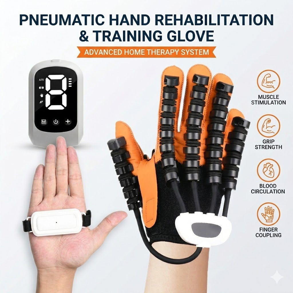 Robotic Rehabilitation Glove Stroke Recovery Finger Trainer Left Hand X Large