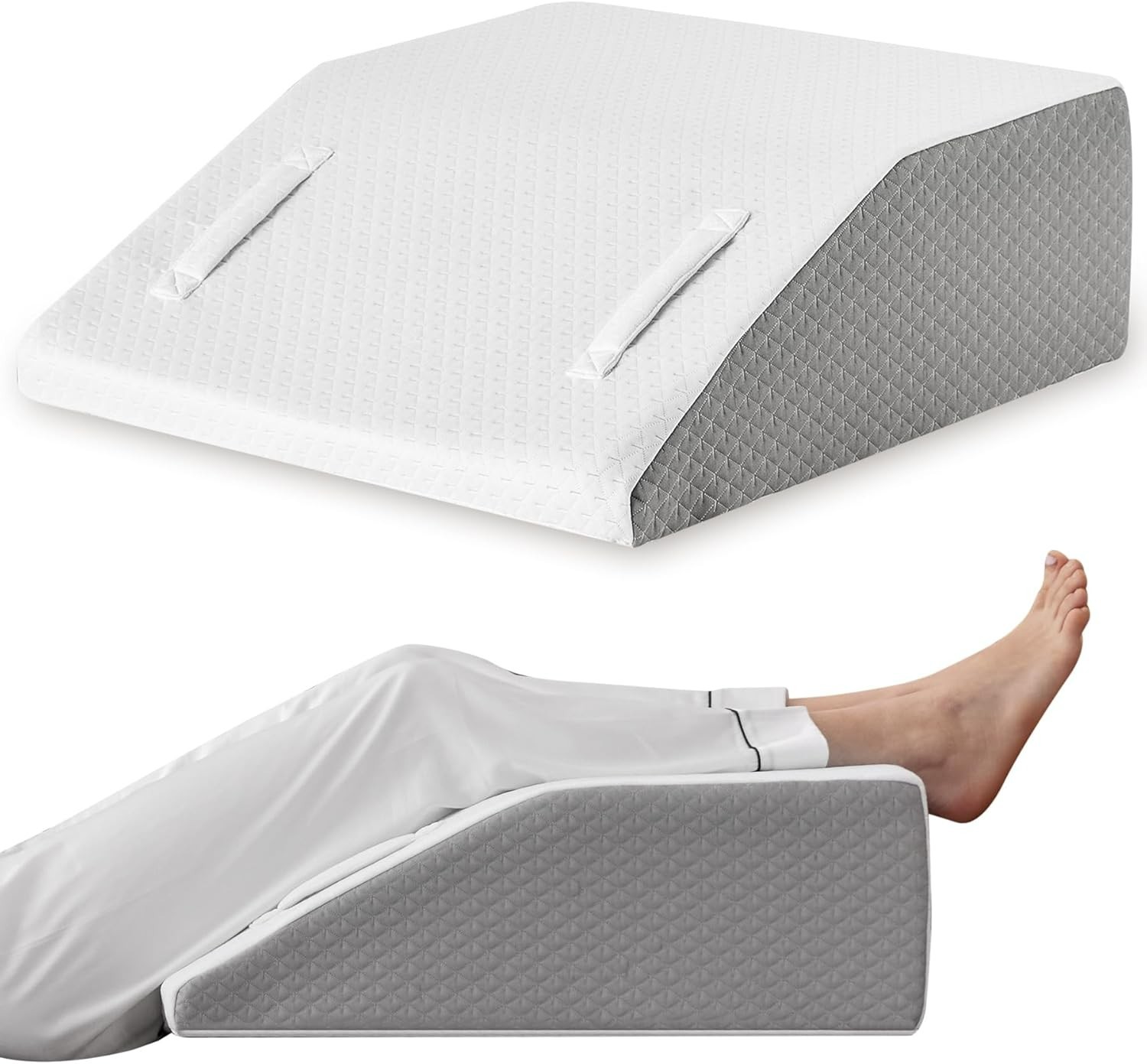 8″ Leg Elevation Pillow for After Surgery Knee Hip Ankle Pain Relief