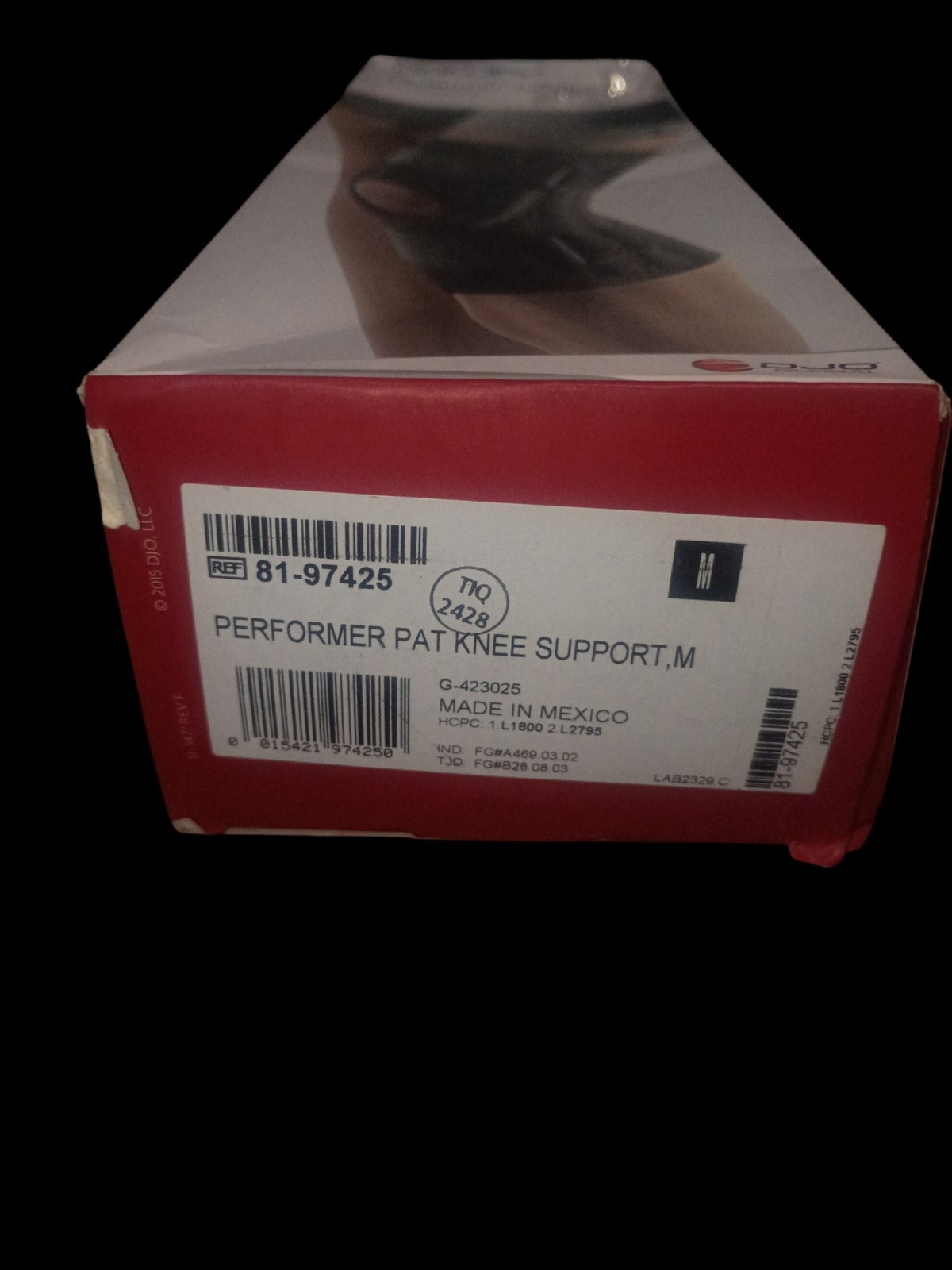 DonJoy Performer Patella Stabilizer Knee Brace Neoprene Unisex Medium Black