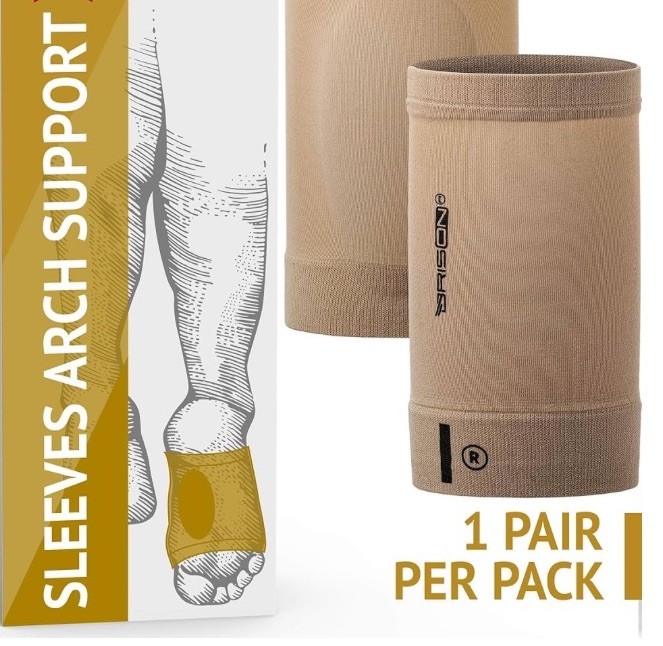 Briton Compression Arch Support Sleeves 1 Pair Open Box Plantar Fasciitis