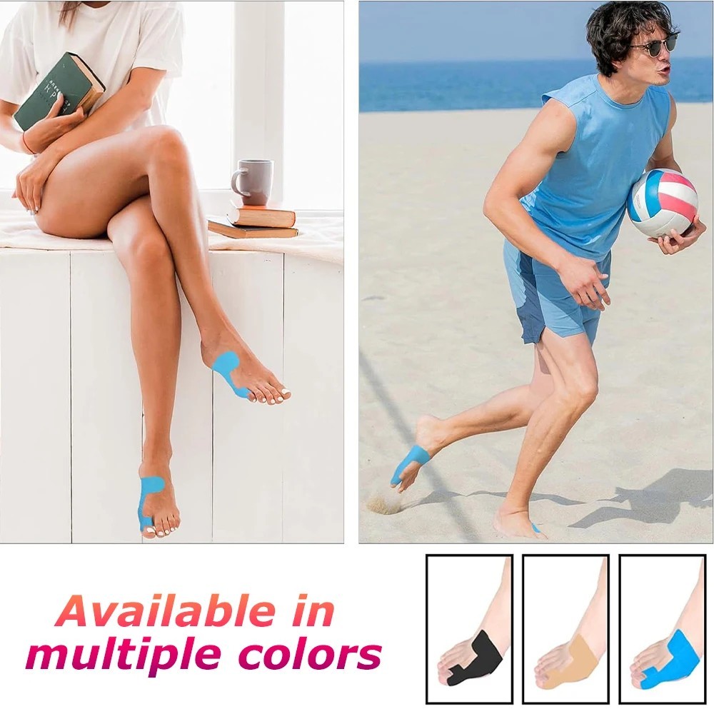 10PCS Precut Kinesiology Tape for Bunion,Bunion Corrector & Relief,Big Toe Suppo