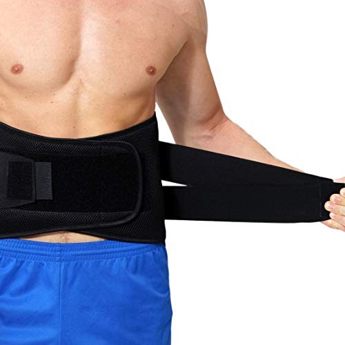 Adjustable Compression Back Brace Lumbar Support X-Large (Pack of 1) Black