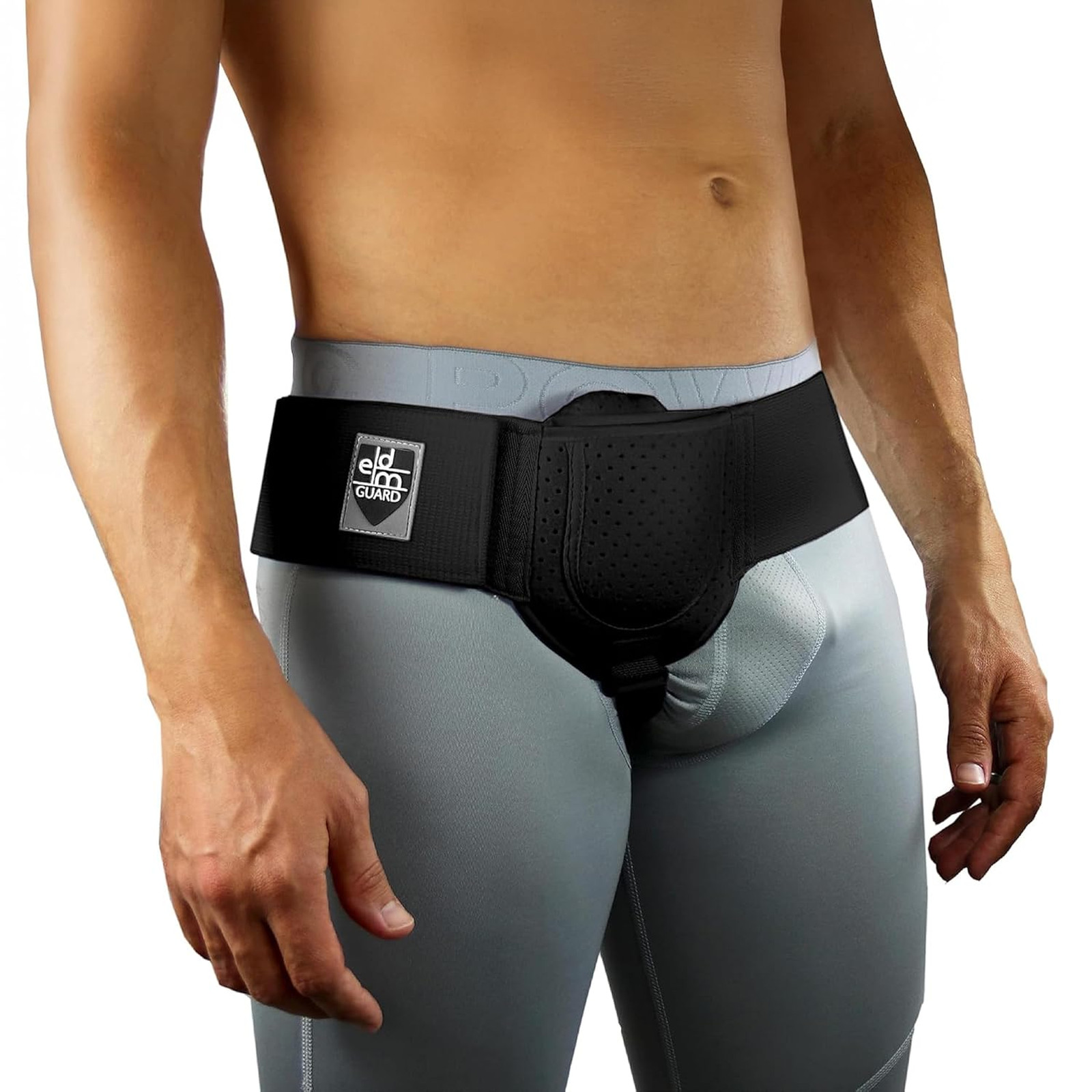 Inguinal Hernia Belt for Men Women, Adjustable Support Truss with Compression