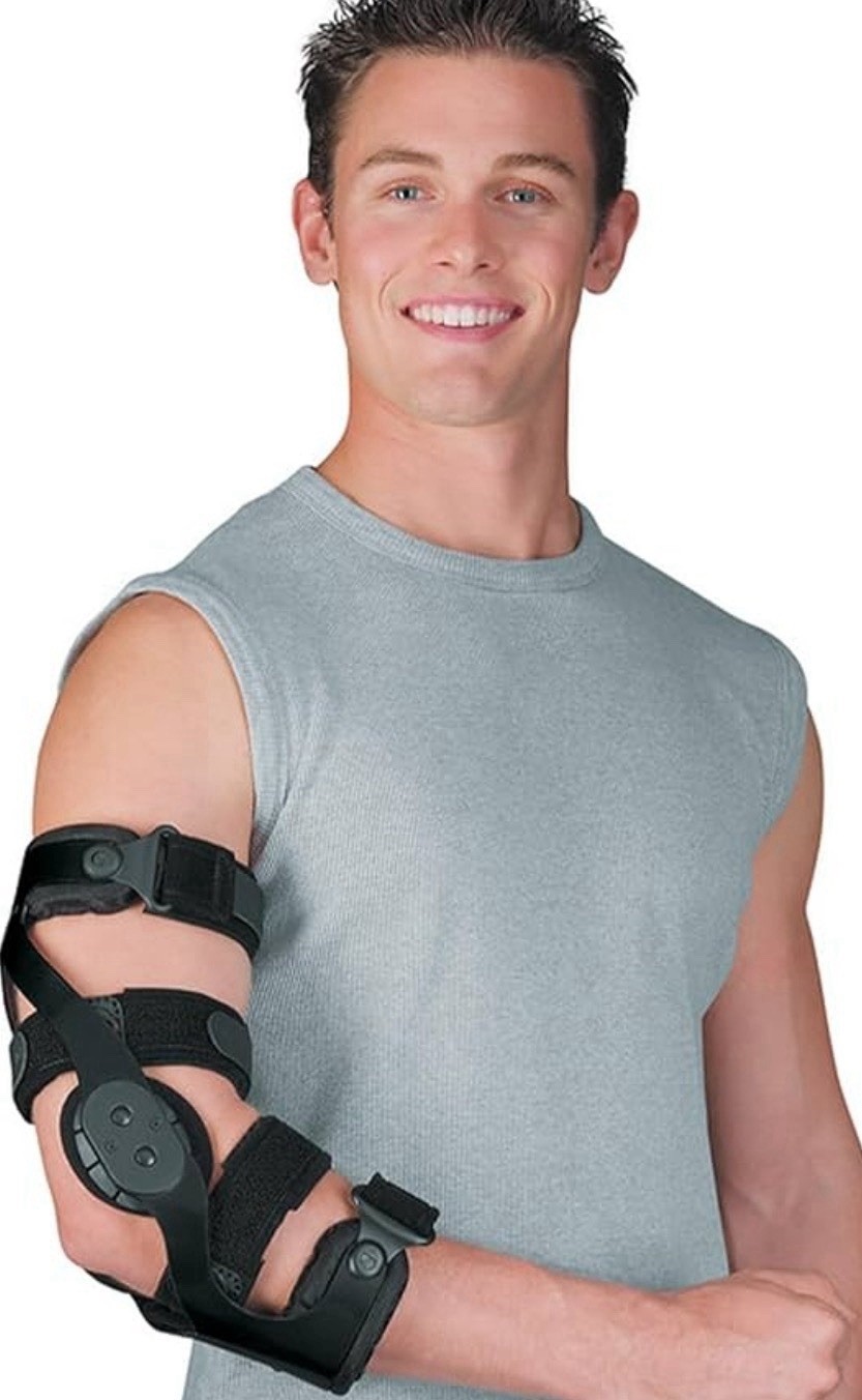Breg Compact X2K Left Elbow Brace Black Orthopedic Support