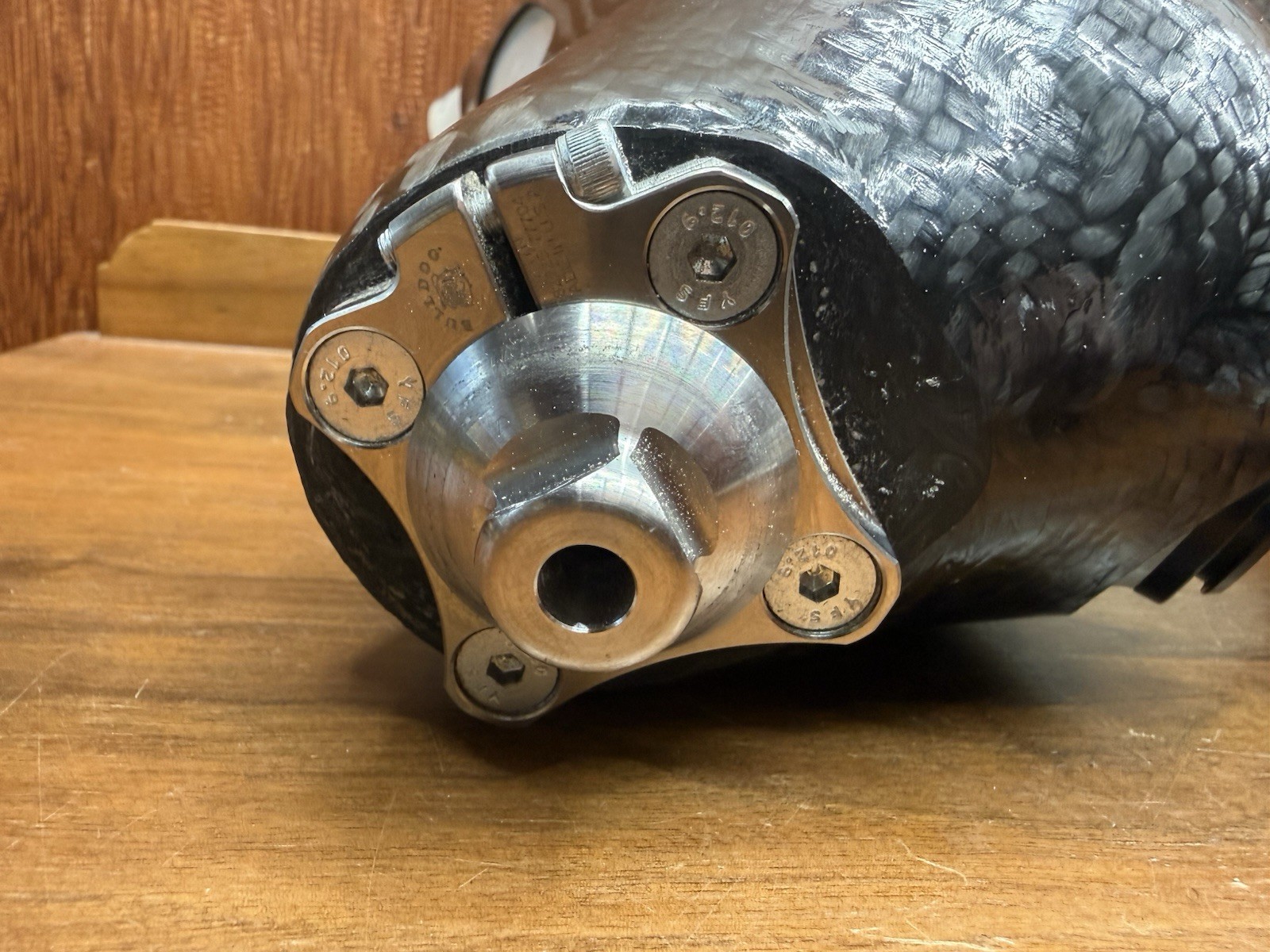 Pair Carbon Fiber BK Prosthetic Sockets MEDEX Bulldog Adapters Titanium