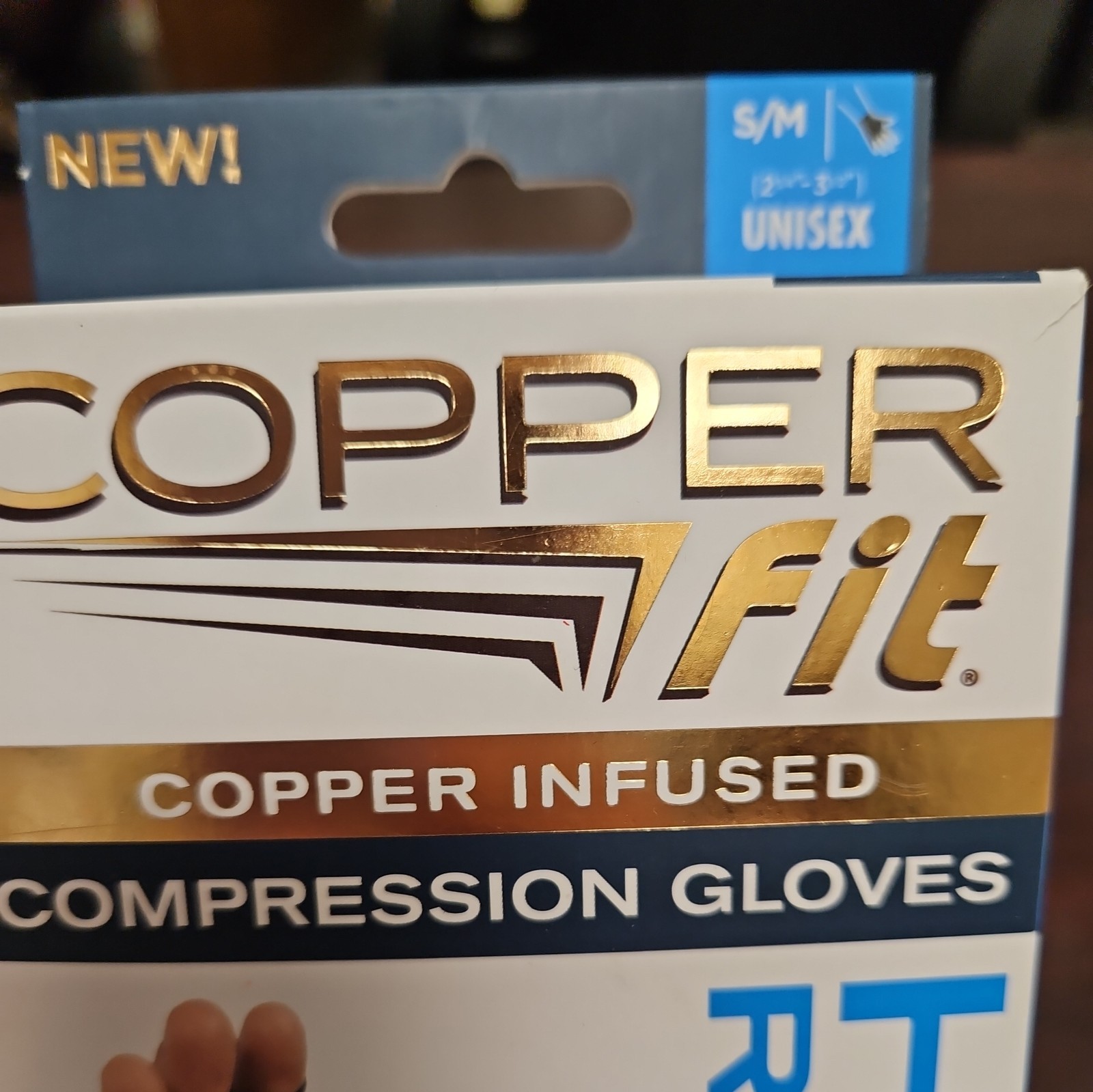 Copper Fit Hand Arthritis Compression Glove – Black, S/M (CFRRGL-SM12)