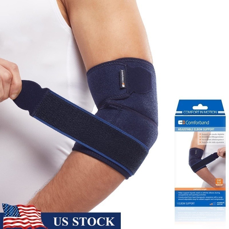 Adjustable Elbow Brace Compression Support Pain Relief Tennis Injury Recovery US