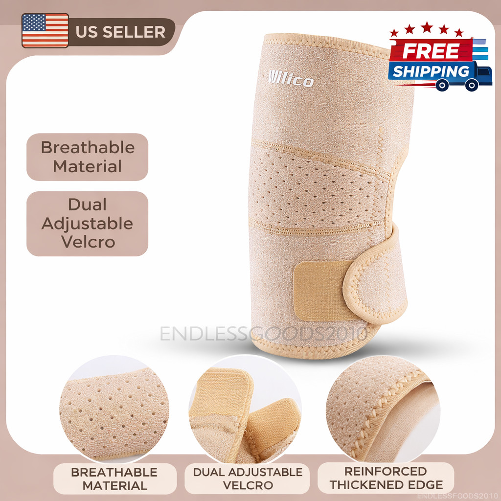 Breathable Elbow Brace Support Sleeve Compression Strap Adjustable Tendonitis