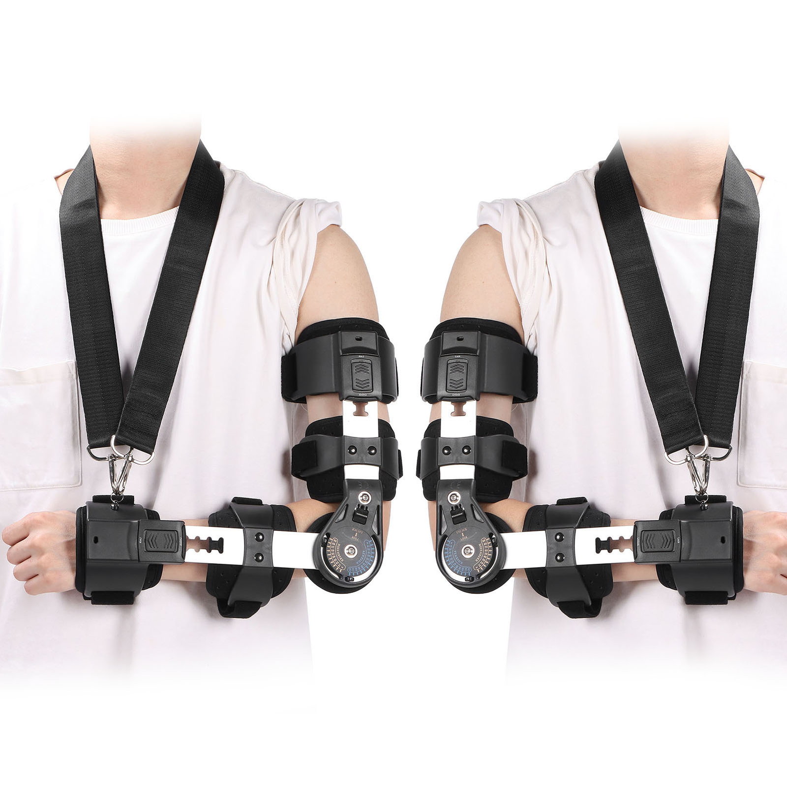 Elbow Support Brace Adjustable Arm Injury Recovery Elbow Brace Stabilizer Wi