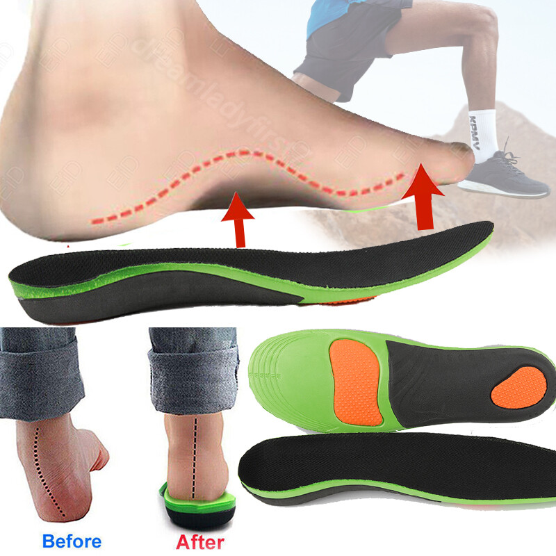 Orthotic Insoles Arch Support Flat Foot High Plantar Feet Fasciitis Pad Insert