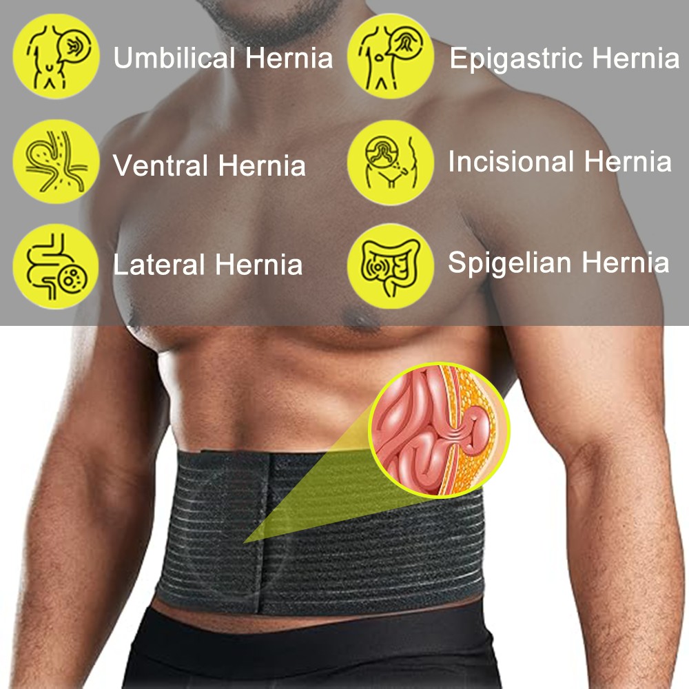 Men’s Umbilical Hernia Belt Abdominal Binder Support Navel Truss Compression Pad