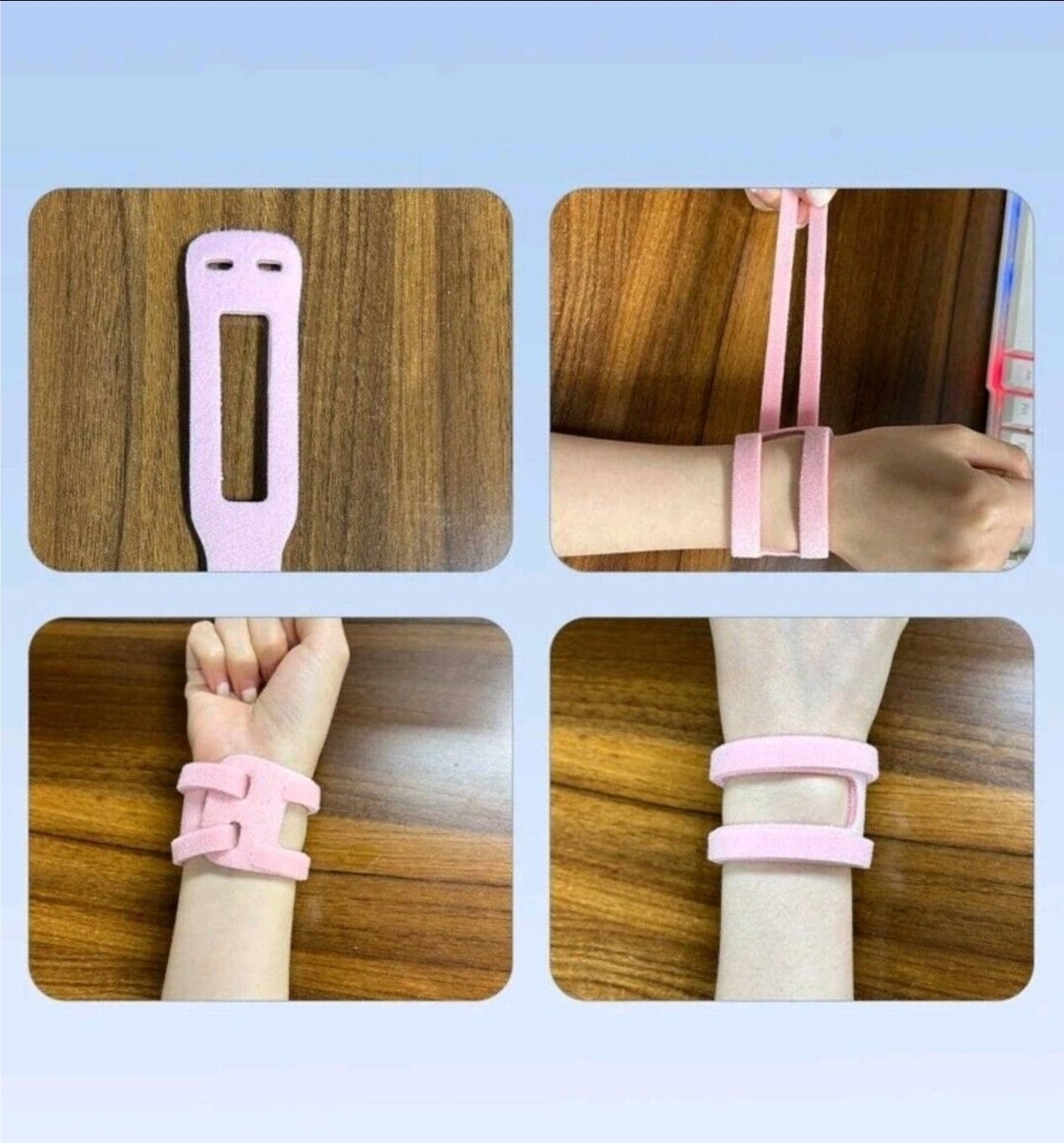 NEW Adjustable Wrist Brace Pain Support Widget -TFCC Tears, UInar, Side – PINK