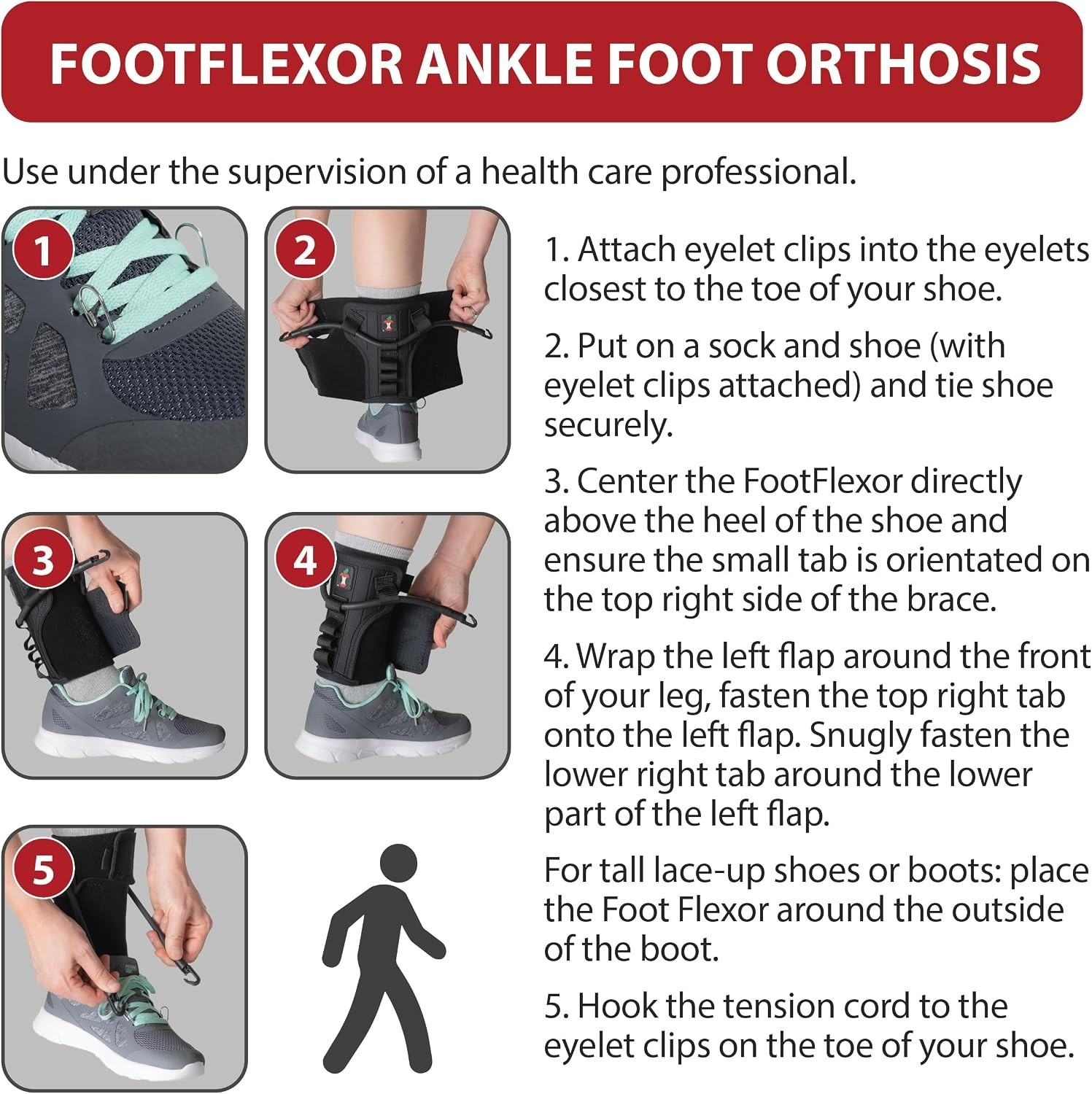 Comfortable Foot Drop Brace – Dorsiflexion Assistance