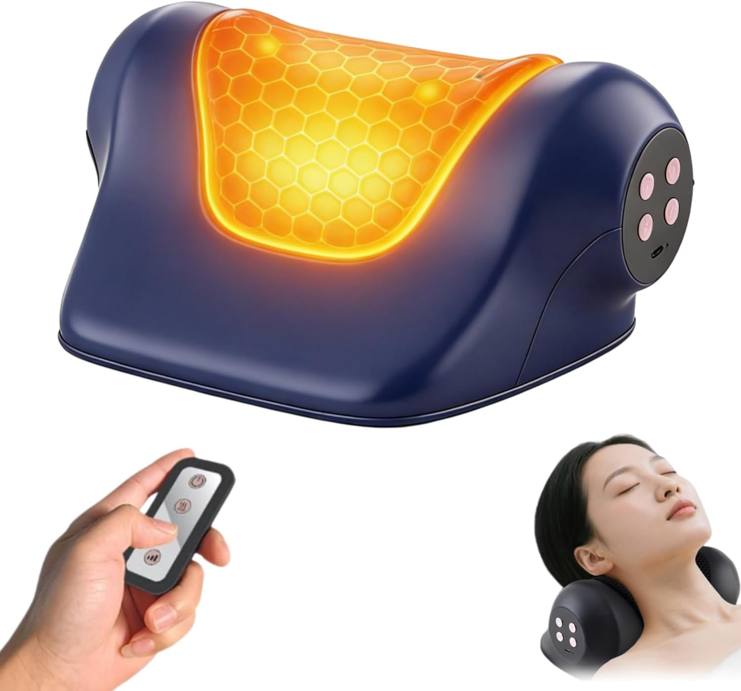 2026 Heated Neck Stretcher for Neck Pain Relief, Cervical Traction Device with 3