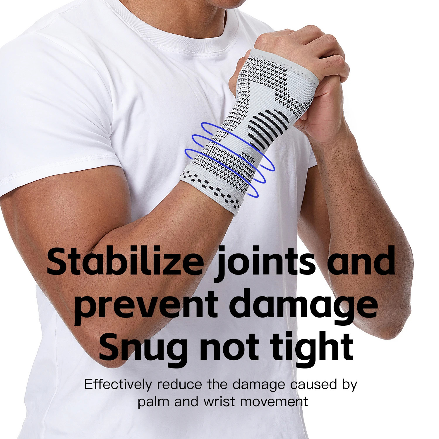 Gym Sports Wristband Wrist Protector Palm Guard Wrist Support Adjustable Wrist B