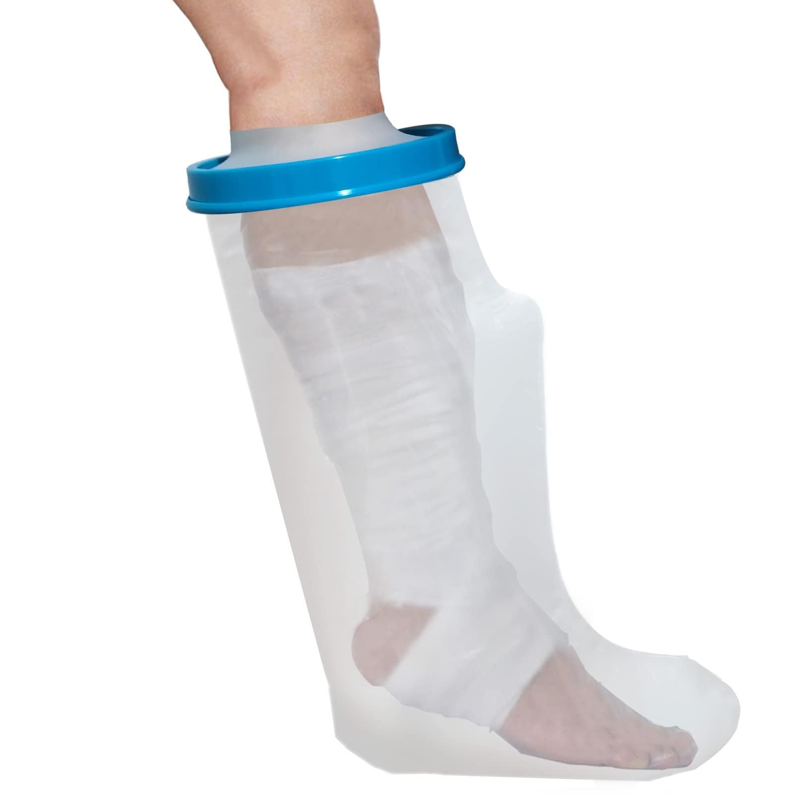 Waterproof Leg Cast Protector for Shower Reusable Adult Short Leg Sleeve Bag