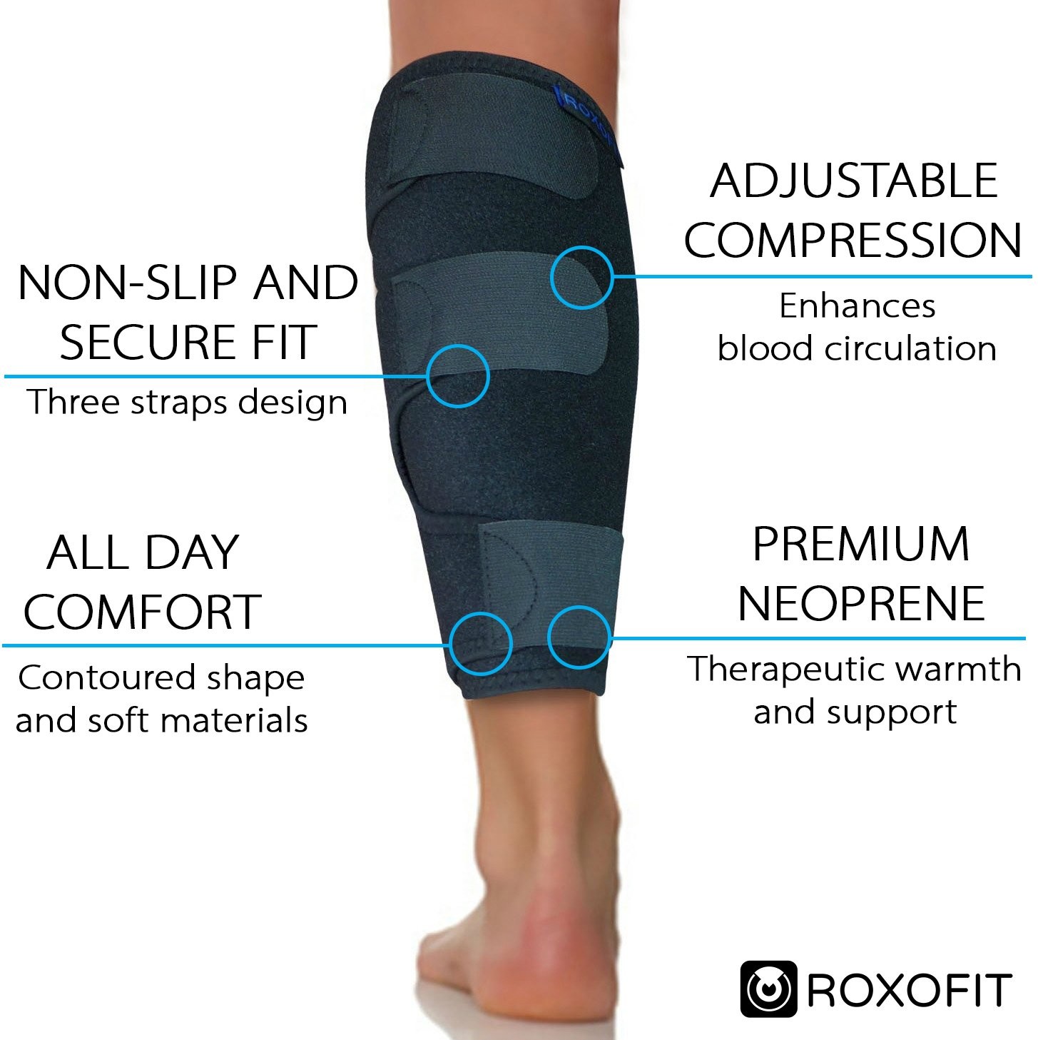 Calf Brace for Torn Calf Muscle and Shin Splint – Shin Splint Brace – Compres…