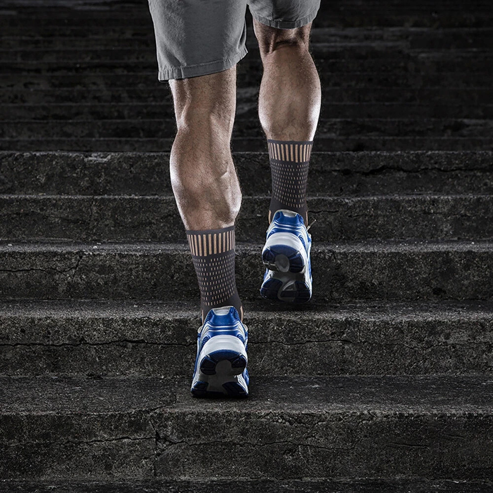 Copper Ankle Support Brace Compression Sleeve Elastic Foot Pain Relief
