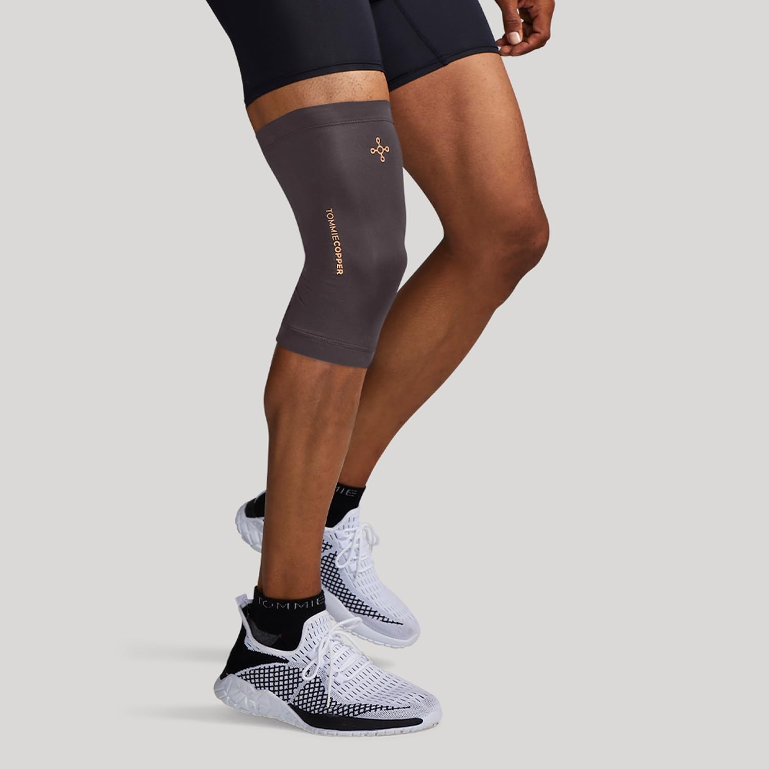 Tommie Copper Women’s Core Compression Knee Sleeve Slate Grey Small 4D Stretch