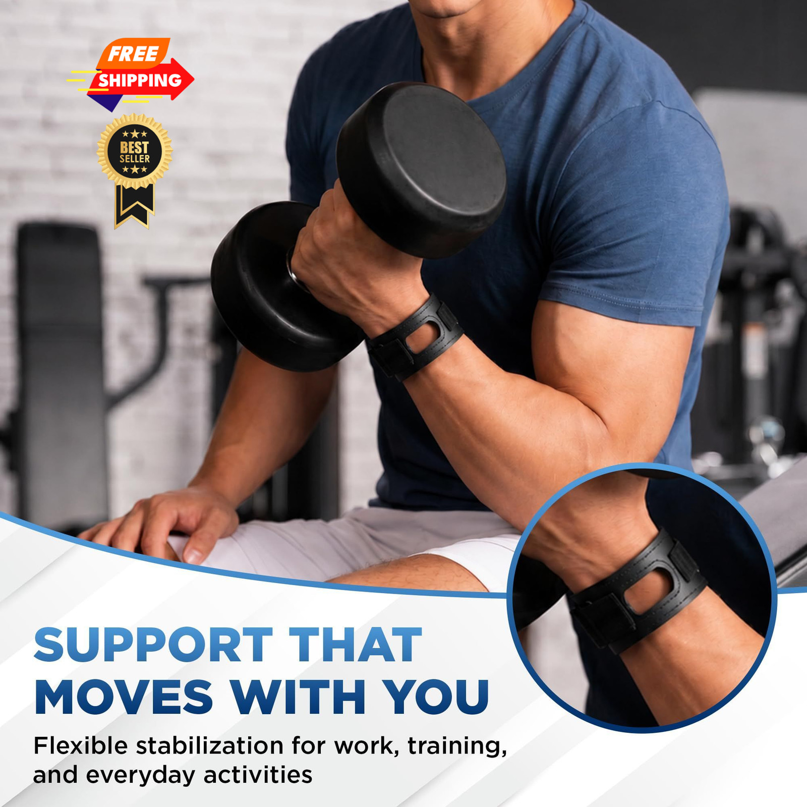 Quintistix Wrist Brace for TFCC Tears – Ulnar One Size, Black