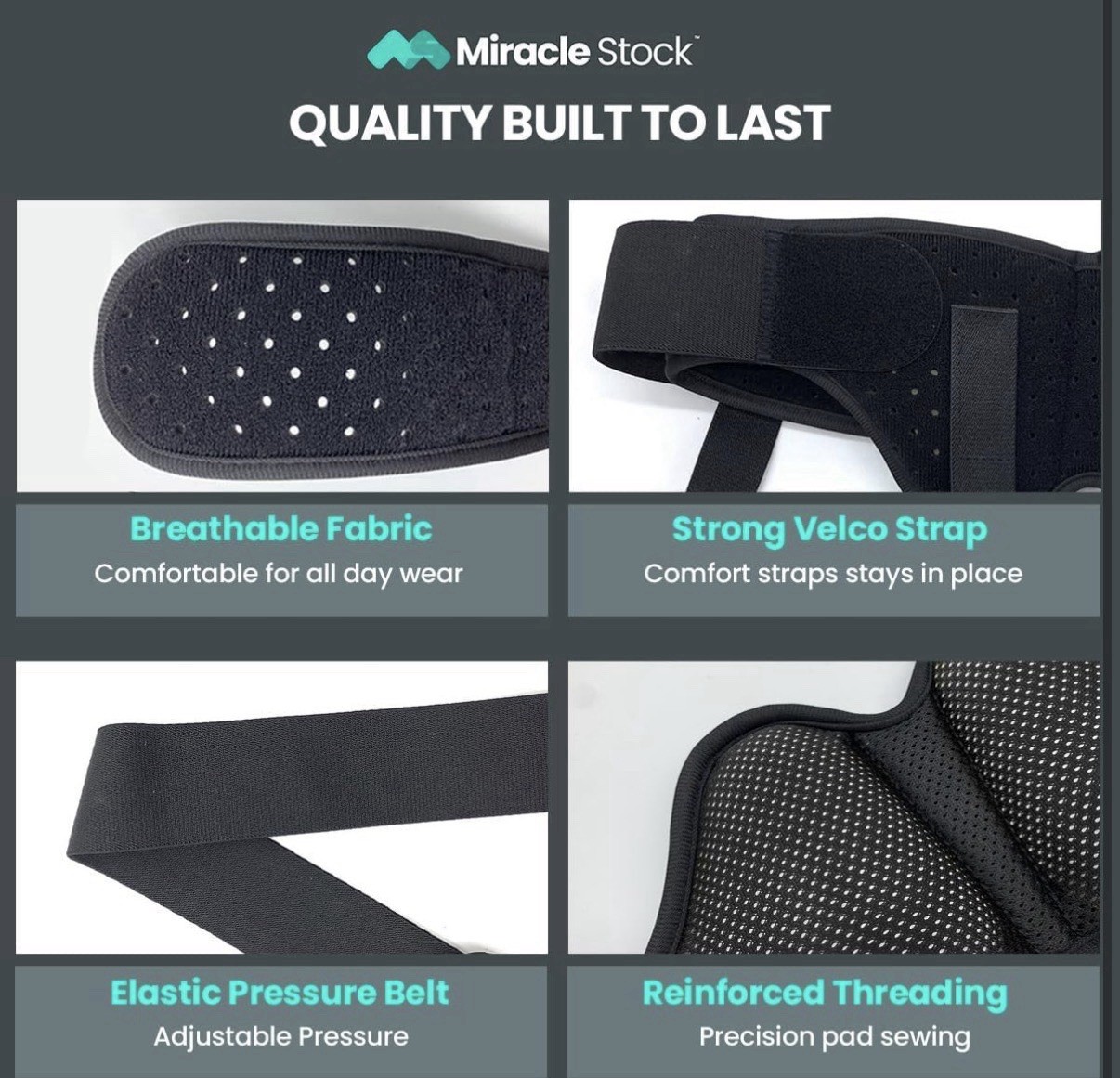Hernia Belt Inguinal Support Unisex Size XL New With Measurements