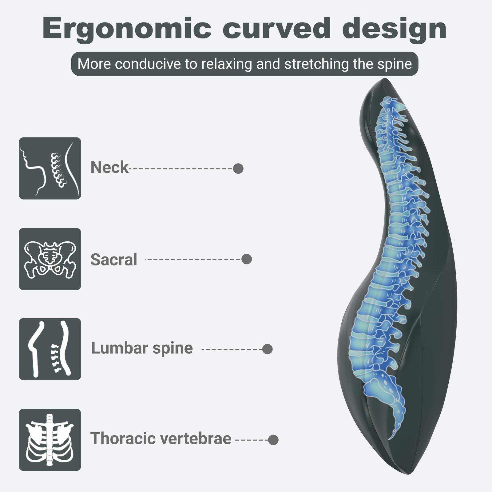 lukar Spine Corrector Pilates,Dolphin-Shaped OoV Pilates Equipment for Home Stud