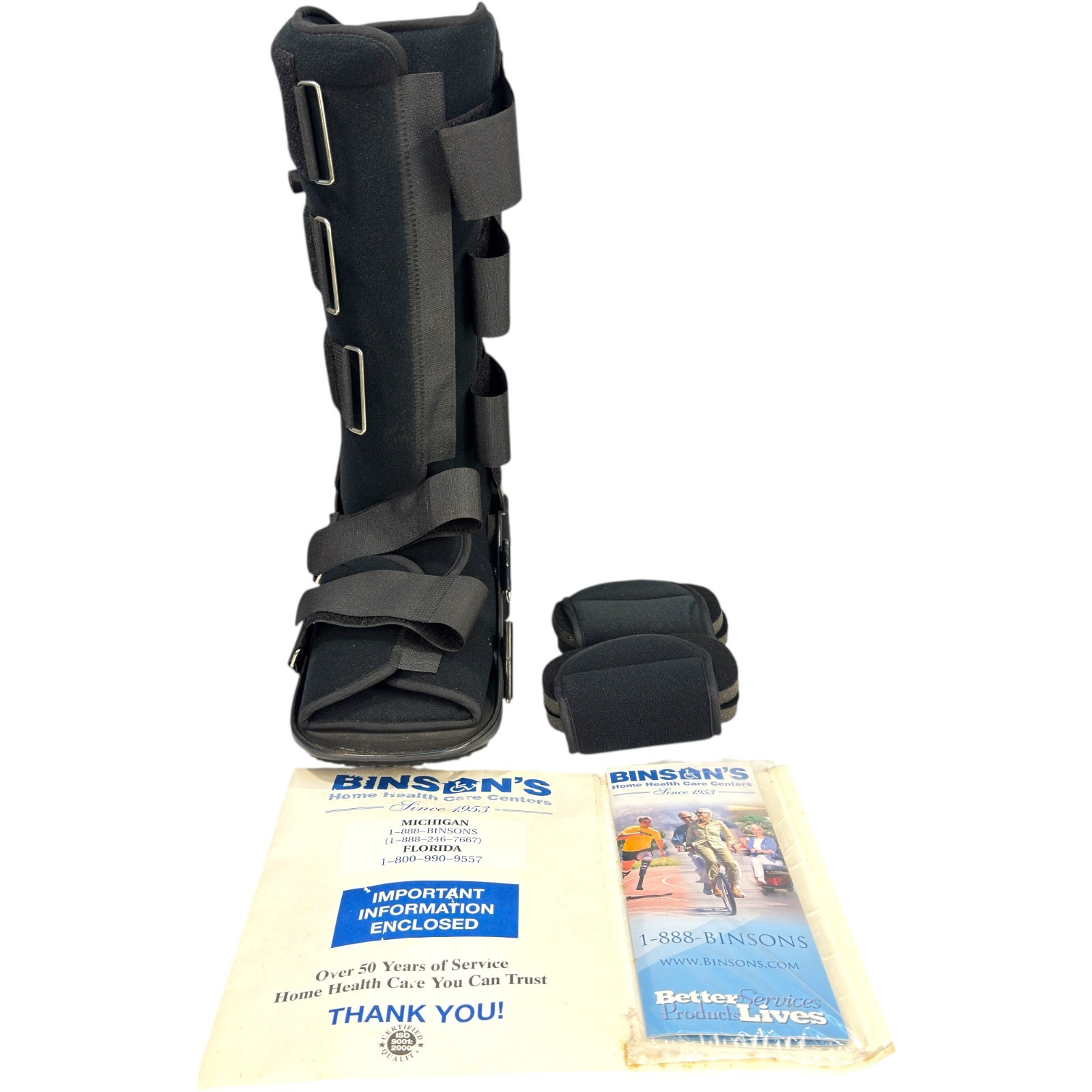 FLA Orthopedics StepLite Easy Air Pneumatic Ankle Walker Boot High Height Size L