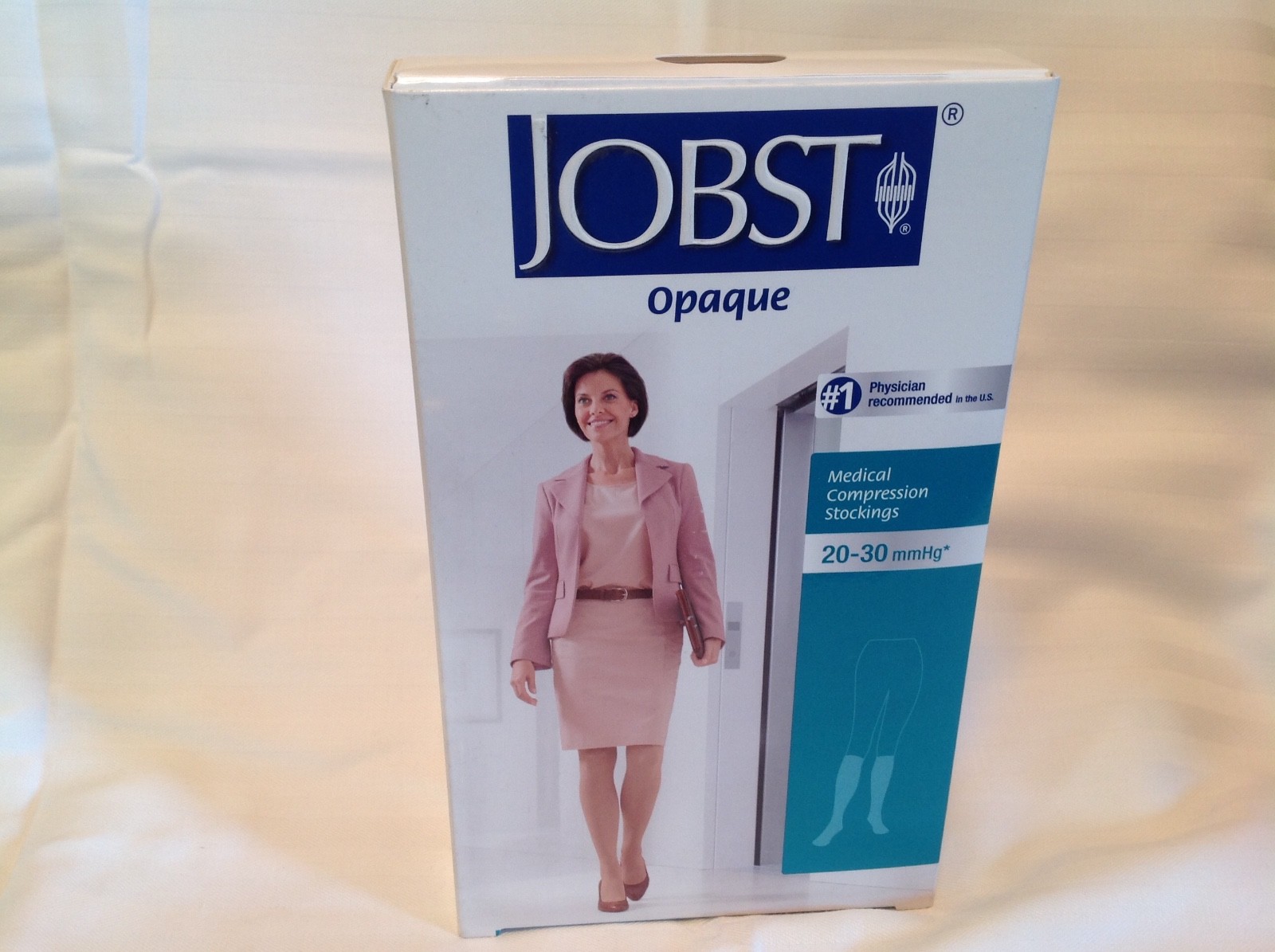 JOBST Medical LegWear Knee High 20-30 mmHg Opaque Medium Silky Beige 1 Pair