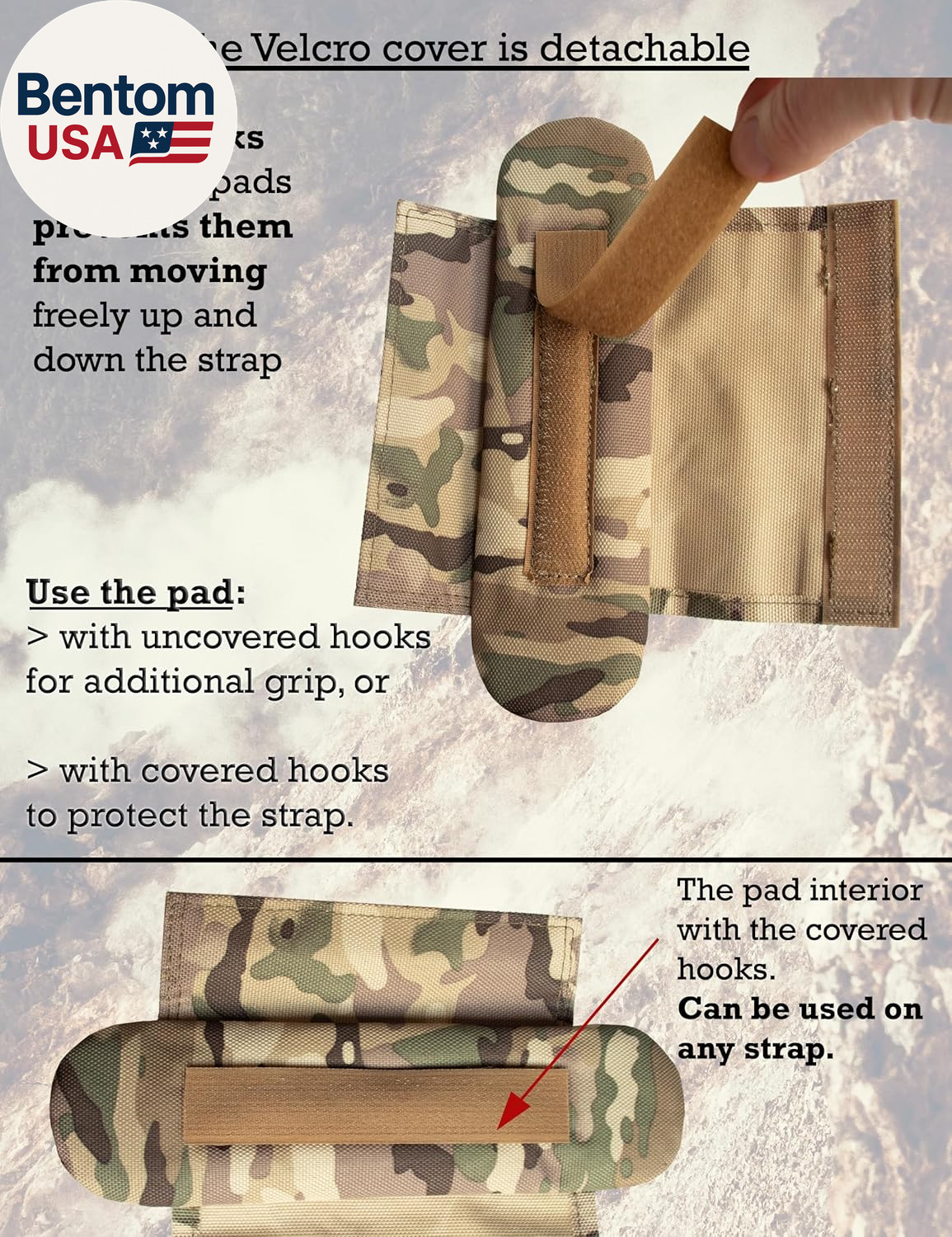 Shoulder Strap Pad for Optimal Weight Distribution, Plate Carrier Shoulder Pads