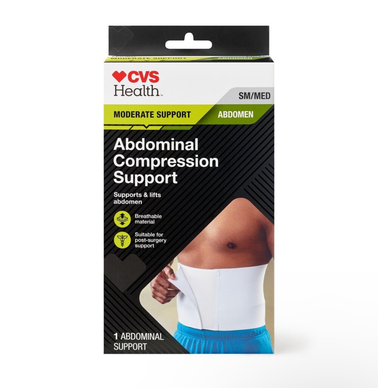 CVS Health abdominal compression support, Moderate Support Size SM/MED